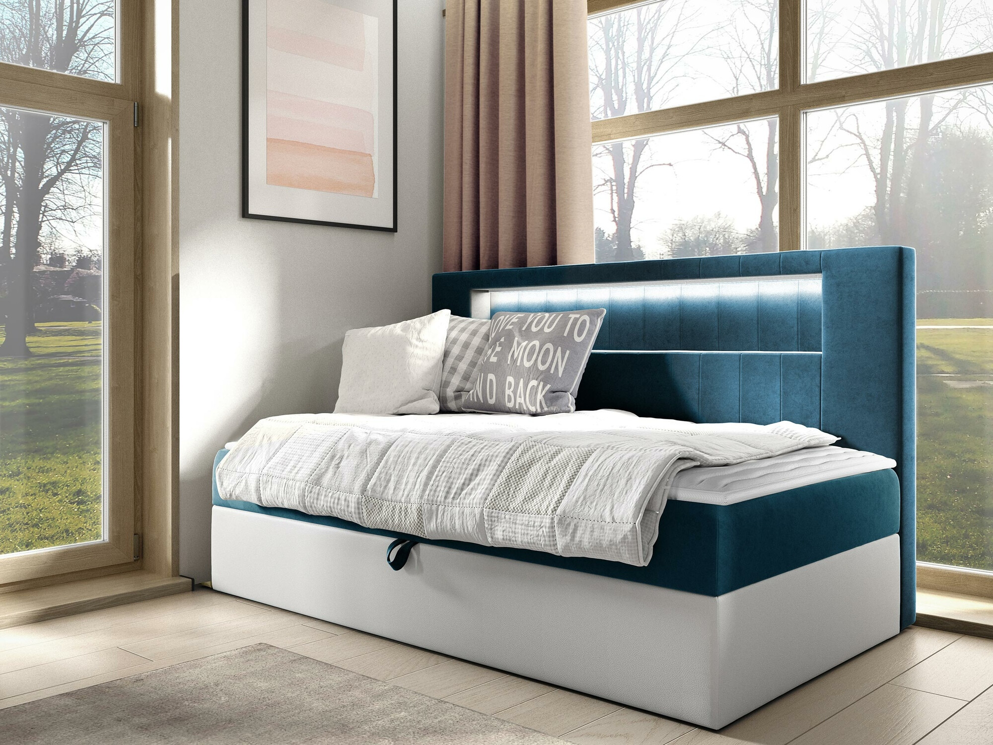 Κρεβάτι continental Lucus IV (Soft 017 + Fresh 34)