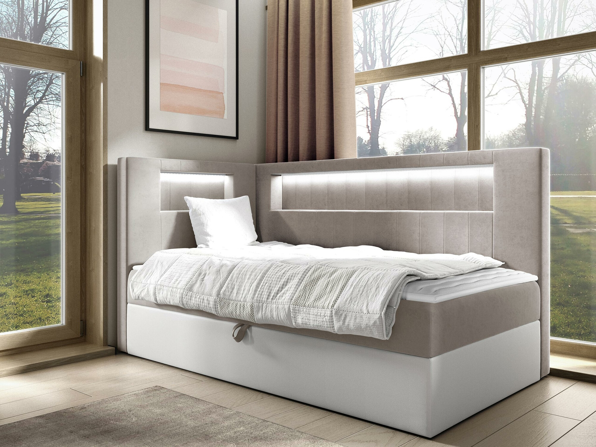 Κρεβάτι continental Lucus VIII (Soft 017 + Fresh 1)