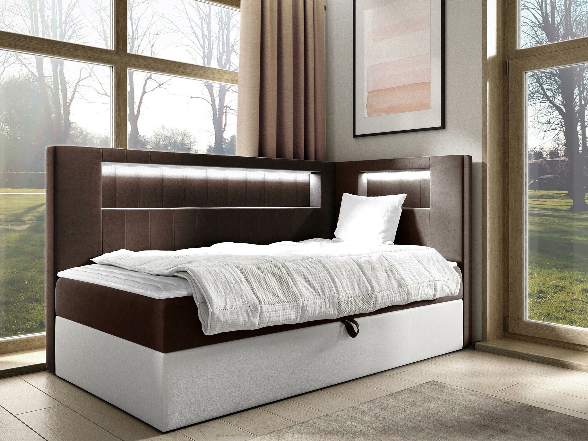 Κρεβάτι continental Lucus VIII (Soft 017 + Fresh 4)