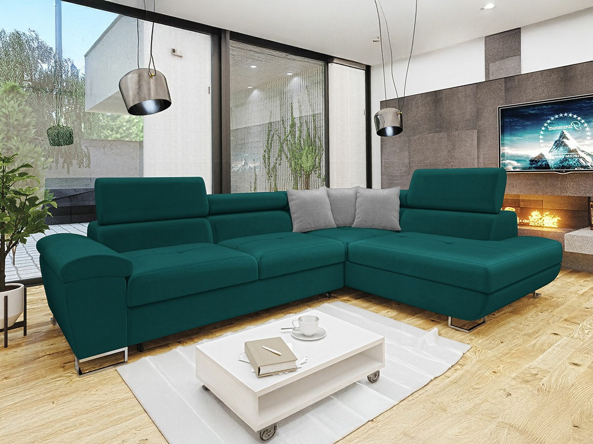 Γωνιακός Καναπές Comfivo Ruta II (Magic Velvet 2221 + Magic Velvet 2240)