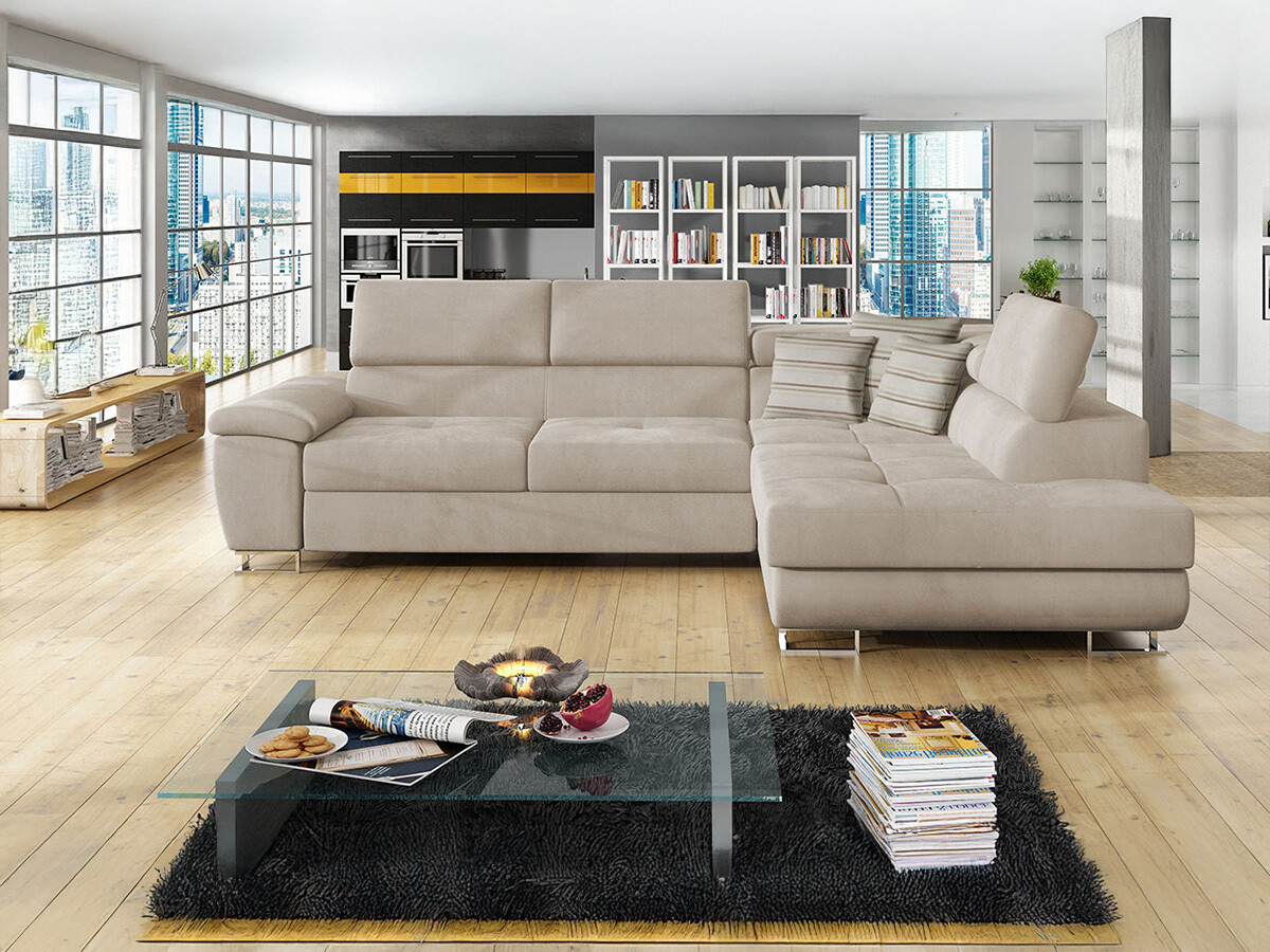 Γωνιακός Καναπές Comfivo Ruta II (Uttario Velvet 2979 + Senegal 825)