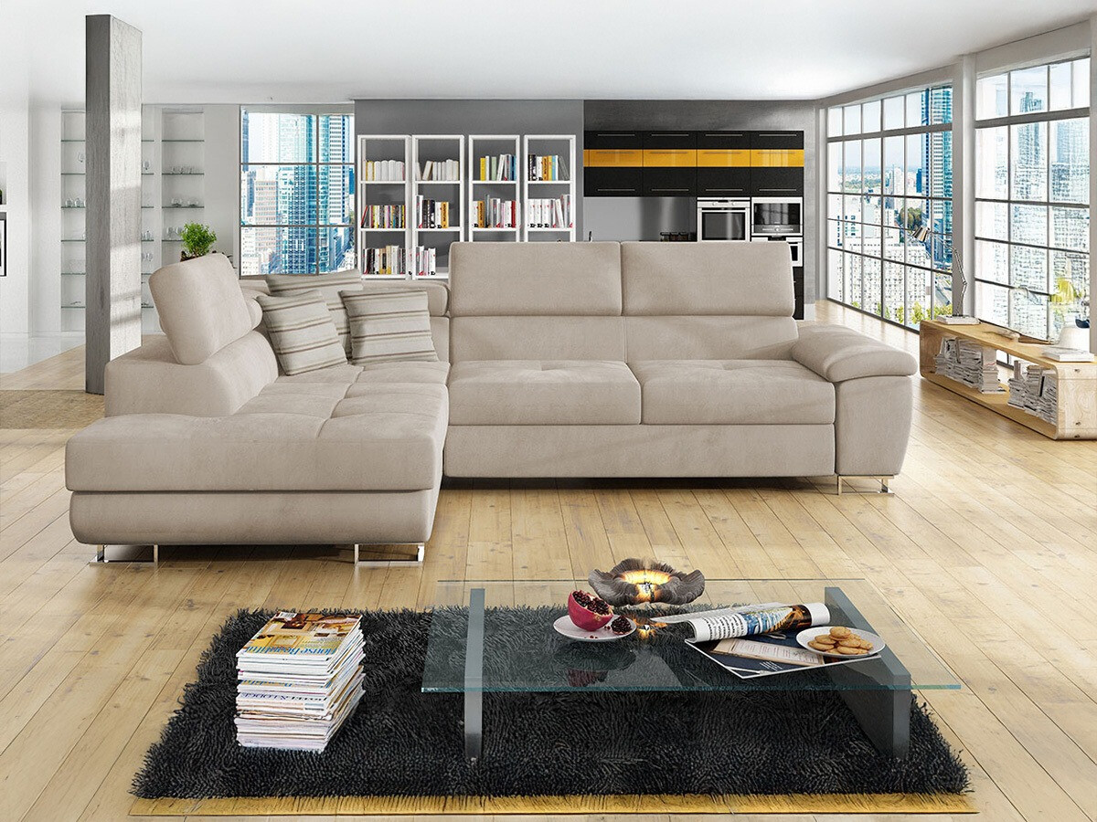 Γωνιακός Καναπές Comfivo Ruta II (Uttario Velvet 2979 + Senegal 825)
