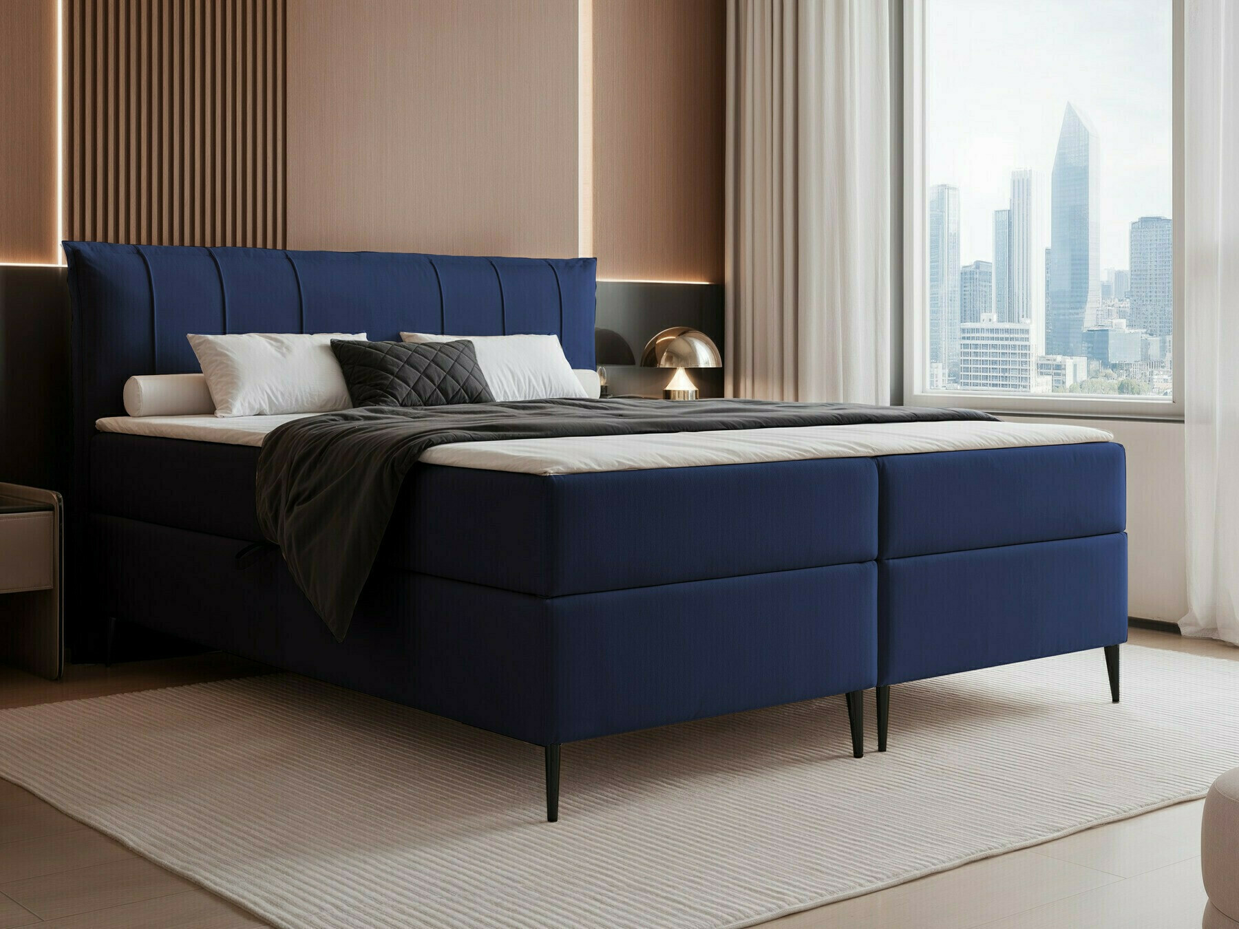 Κρεβάτι continental Martinez 105 (Magic Velvet 2216)
