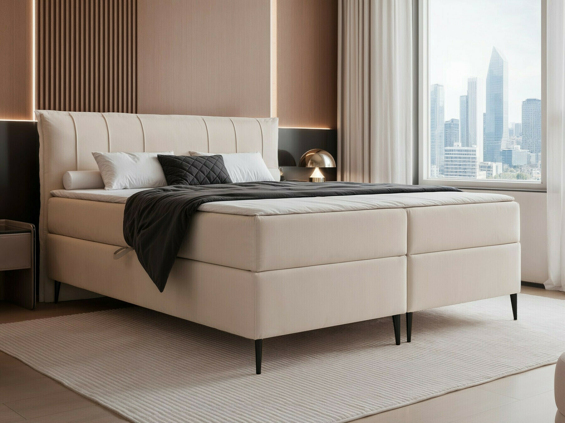 Κρεβάτι continental Martinez 105 (Magic Velvet 2256)