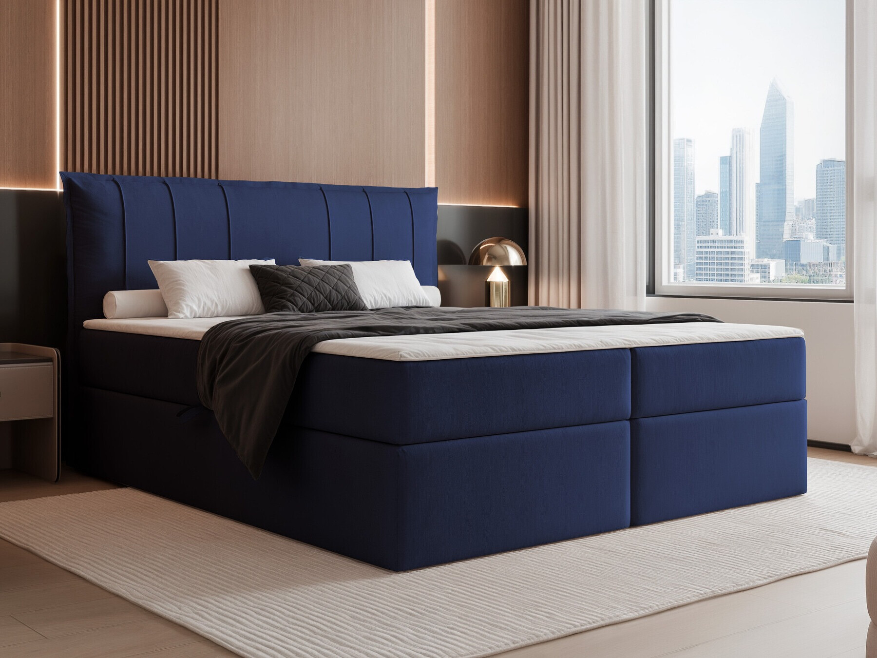 Κρεβάτι continental Martinez 107 (Magic Velvet 2216)