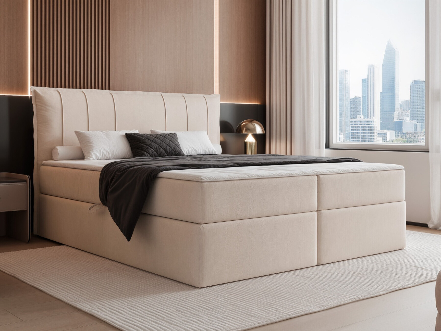 Κρεβάτι continental Martinez 107 (Magic Velvet 2256)