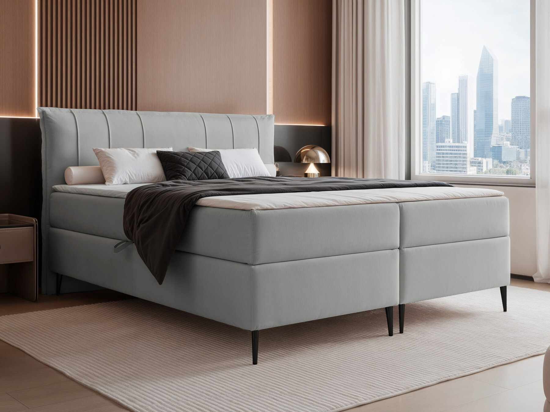 Κρεβάτι continental Martinez 105 (Magic Velvet 2240)