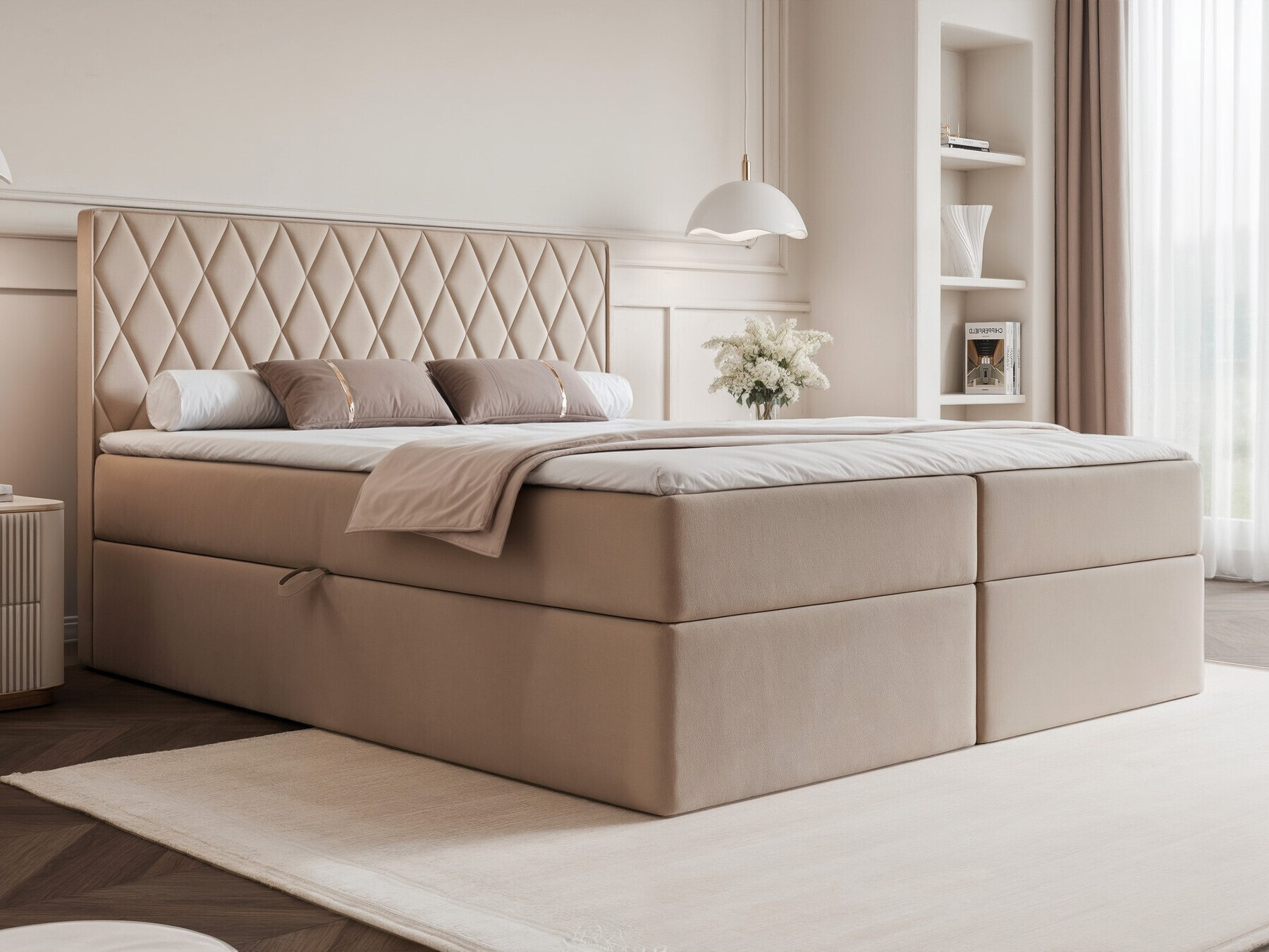 Κρεβάτι continental Martinez 114 (Magic Velvet 2210)