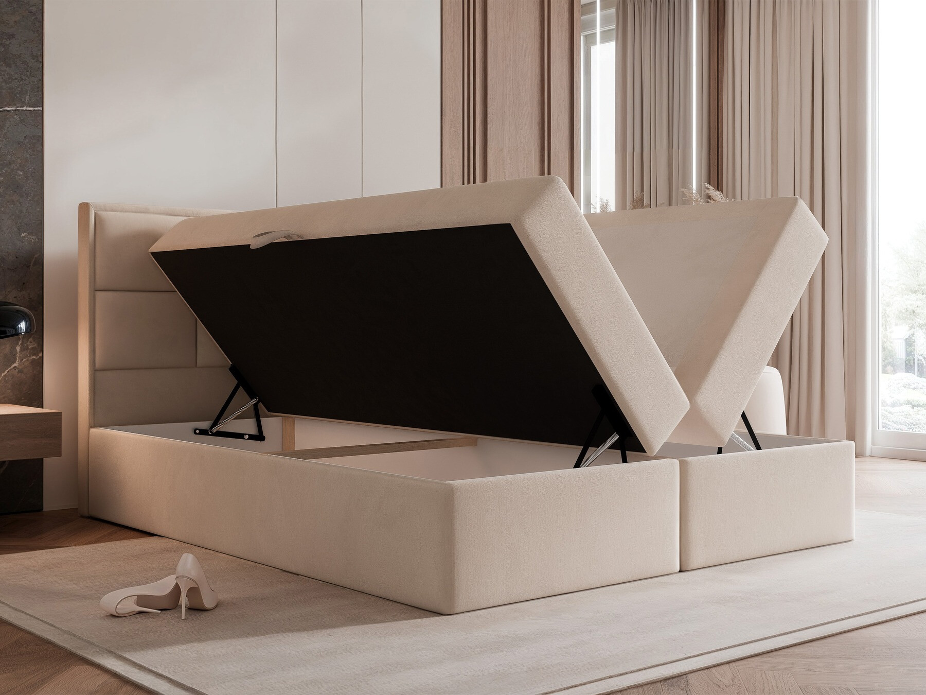 Κρεβάτι continental Martinez 115 (Magic Velvet 2240)
