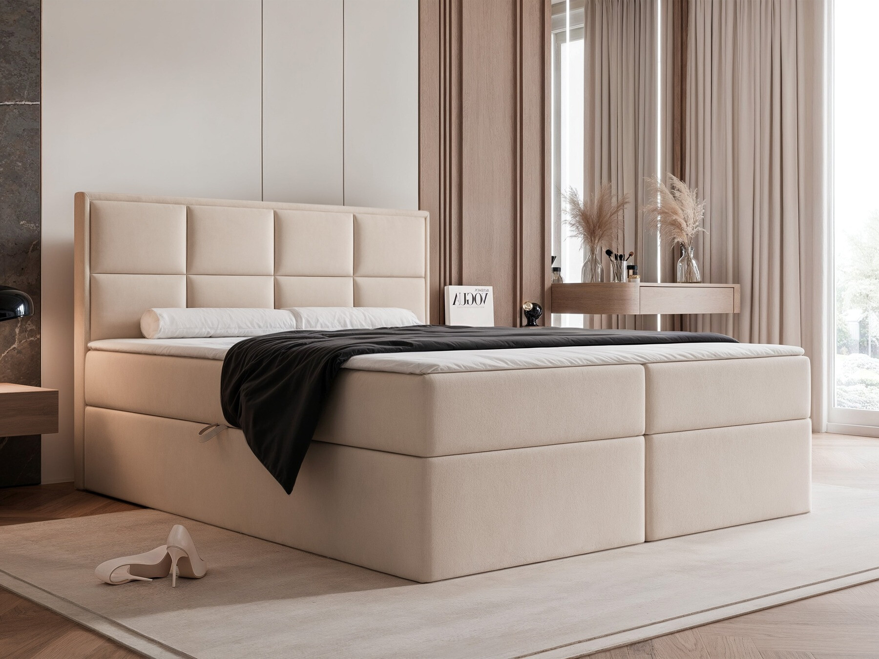Κρεβάτι continental Martinez 115 (Magic Velvet 2256)
