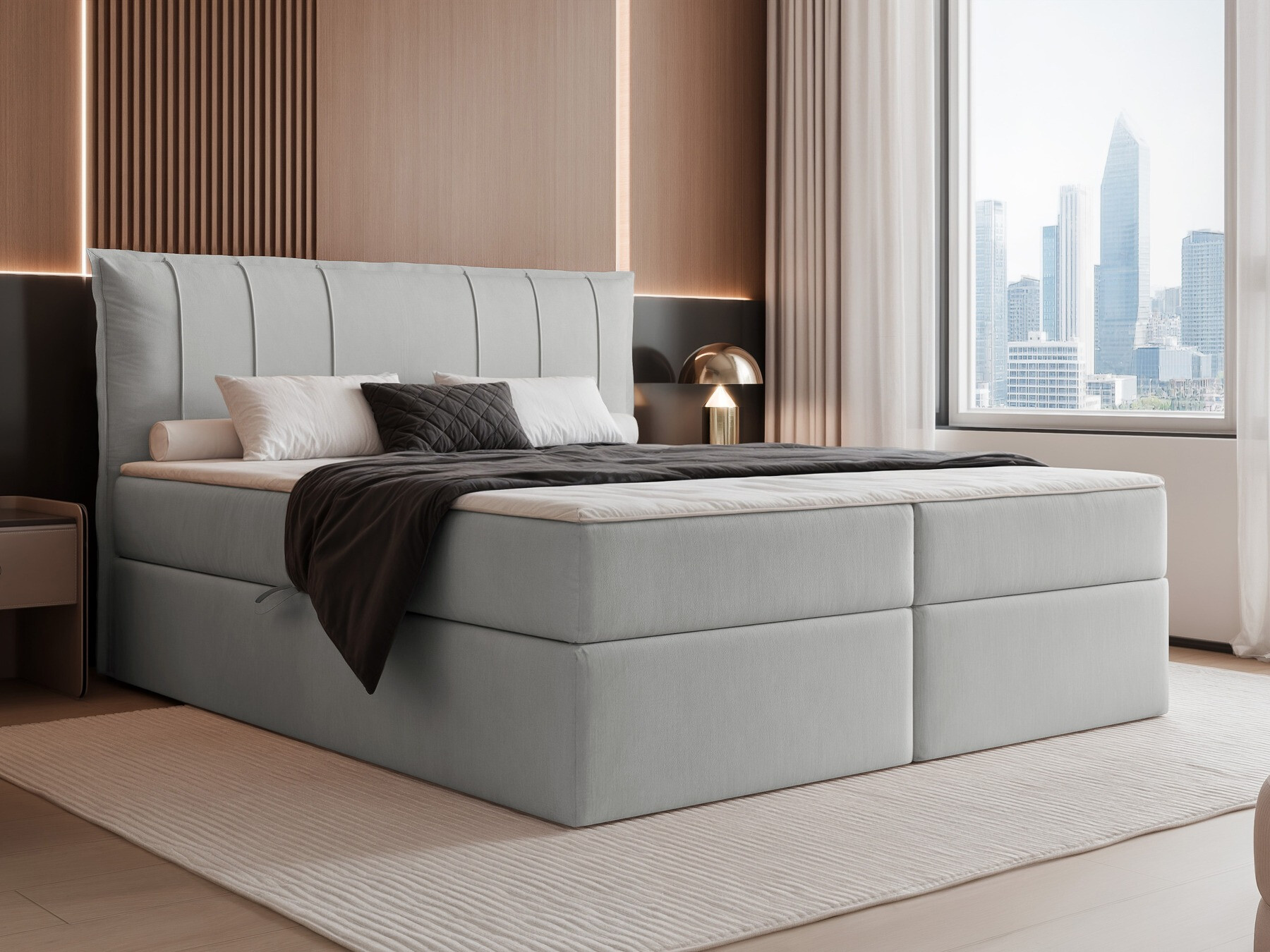 Κρεβάτι continental Martinez 107 (Magic Velvet 2240)