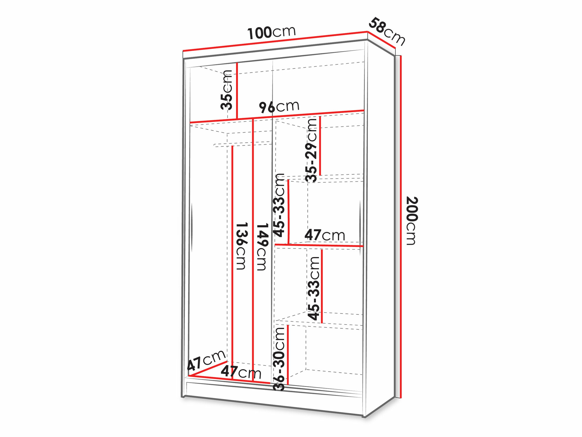 Ντουλάπα Closico Structor VI (Άσπρο)