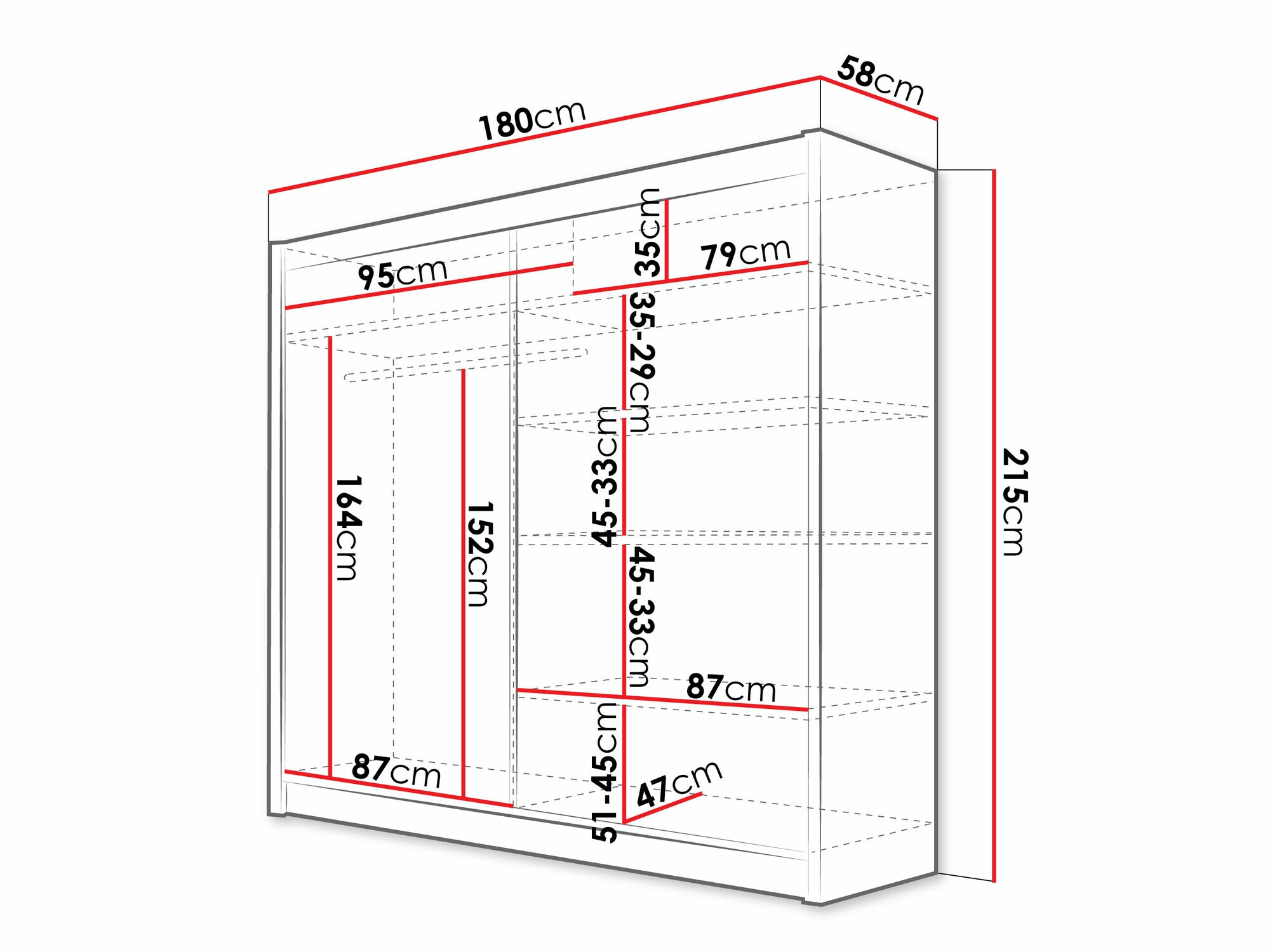 Ντουλάπα Closico Cavaris III (Κασμίρι)