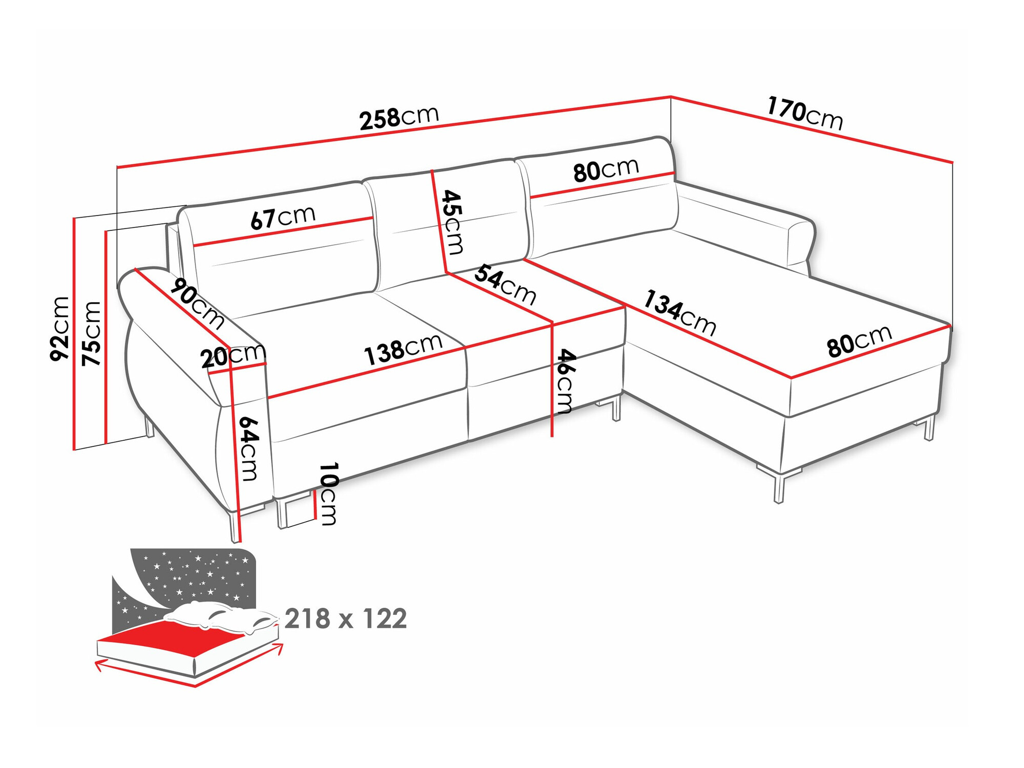 Γωνιακός Καναπές Stonecrest 103 (Sierra 751)