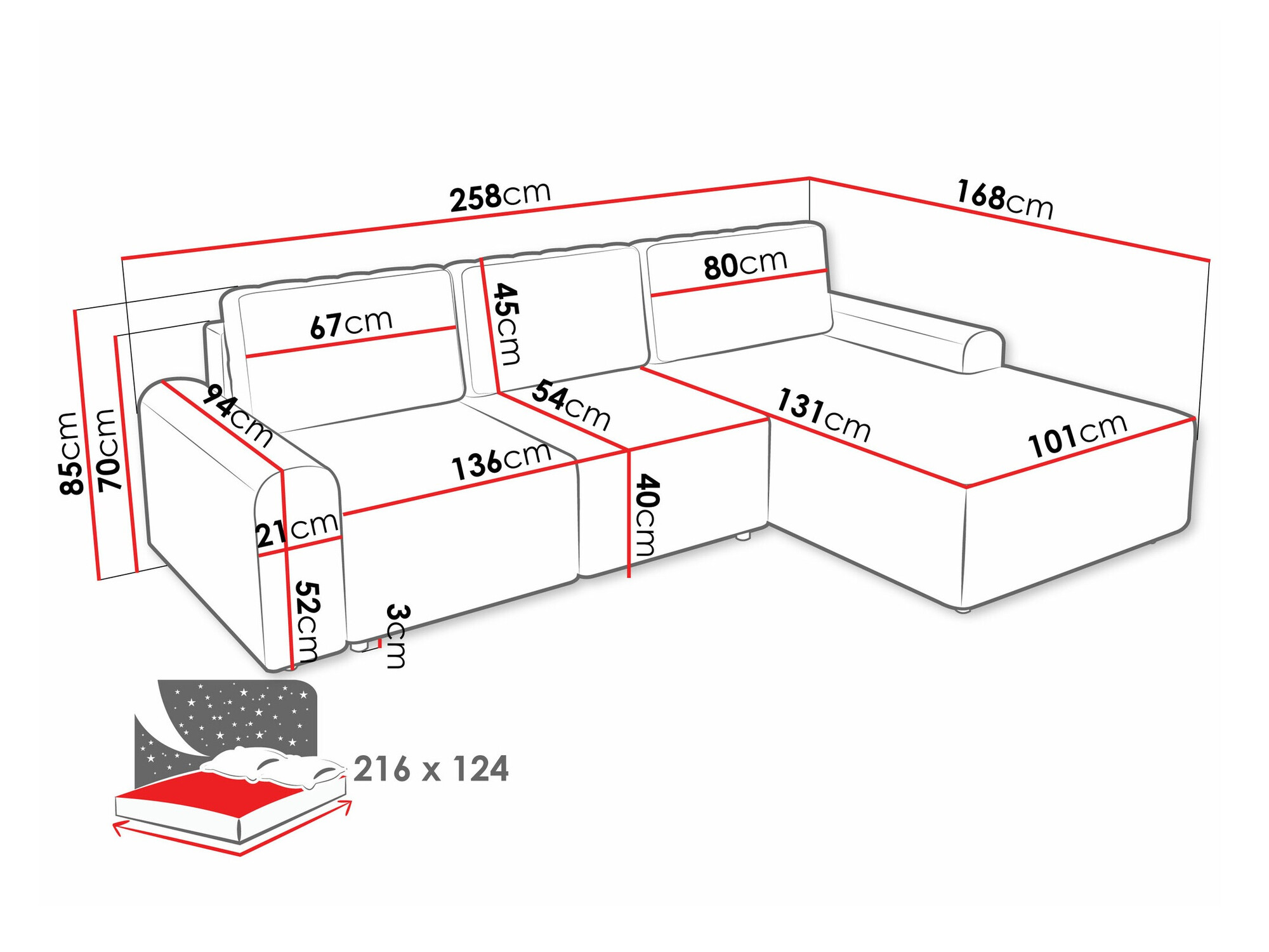 Γωνιακός Καναπές Stonecrest 105 (Sierra 741)