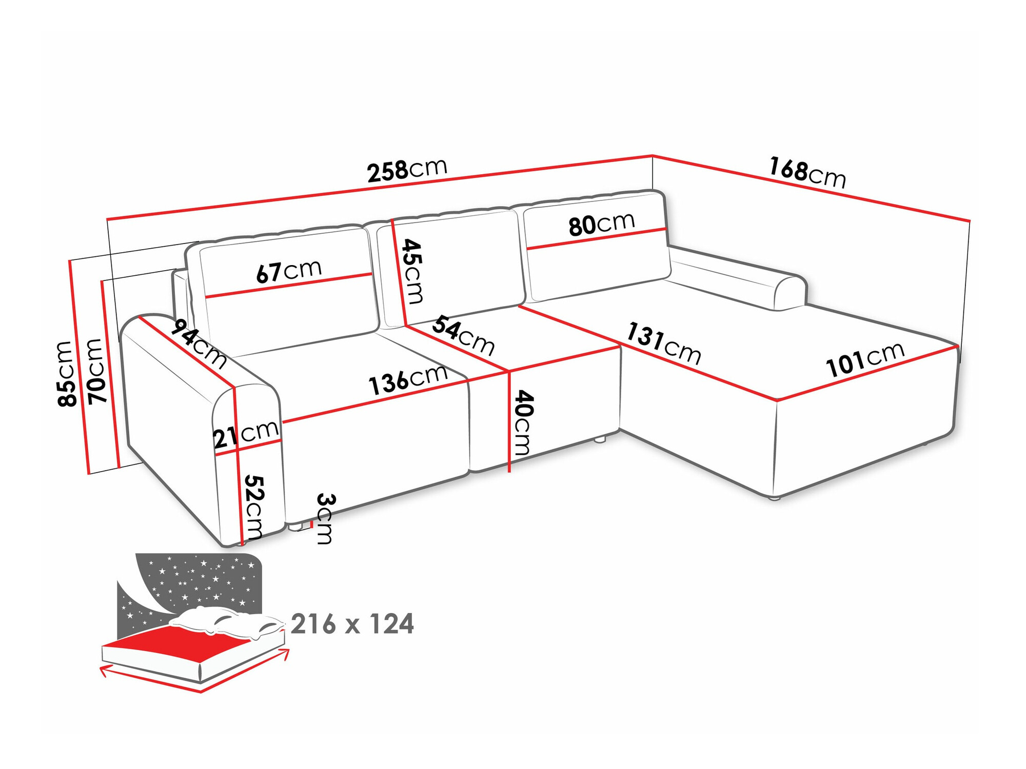 Γωνιακός Καναπές Stonecrest 105 (Sierra 746)