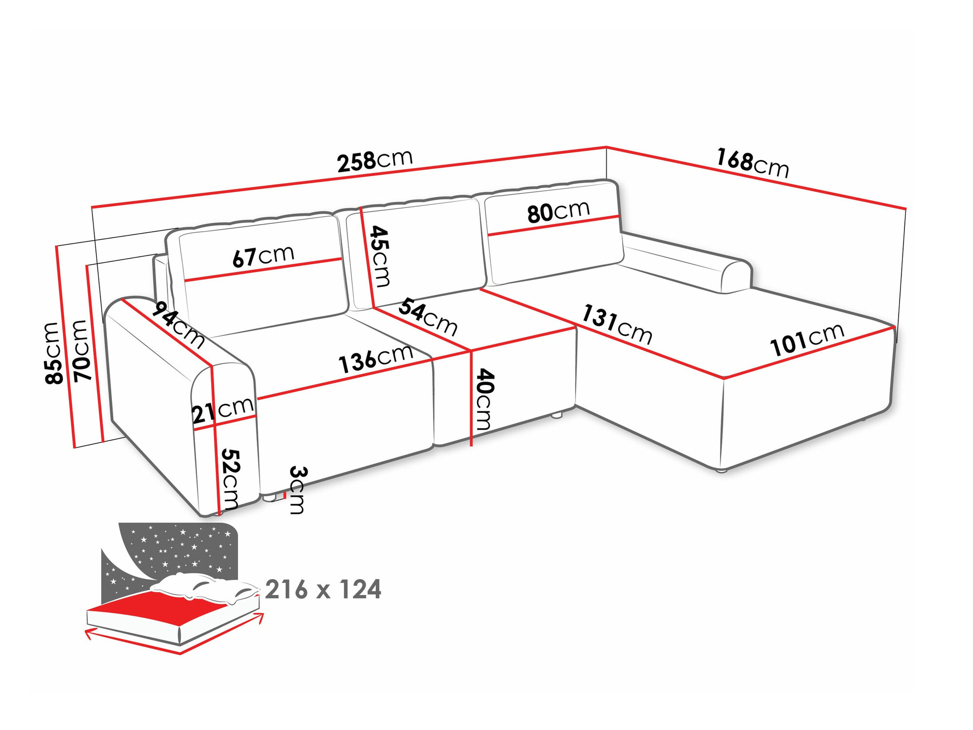 Γωνιακός Καναπές Stonecrest 105 (Sierra 746)