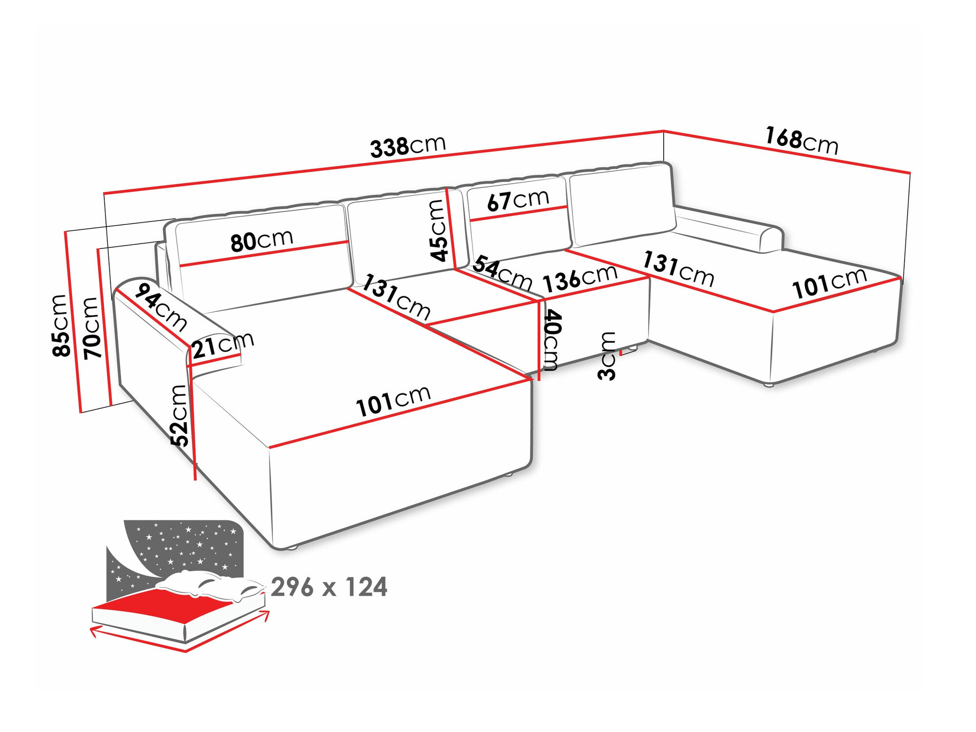 Γωνιακός Καναπές Stonecrest 106 (Sierra 744)
