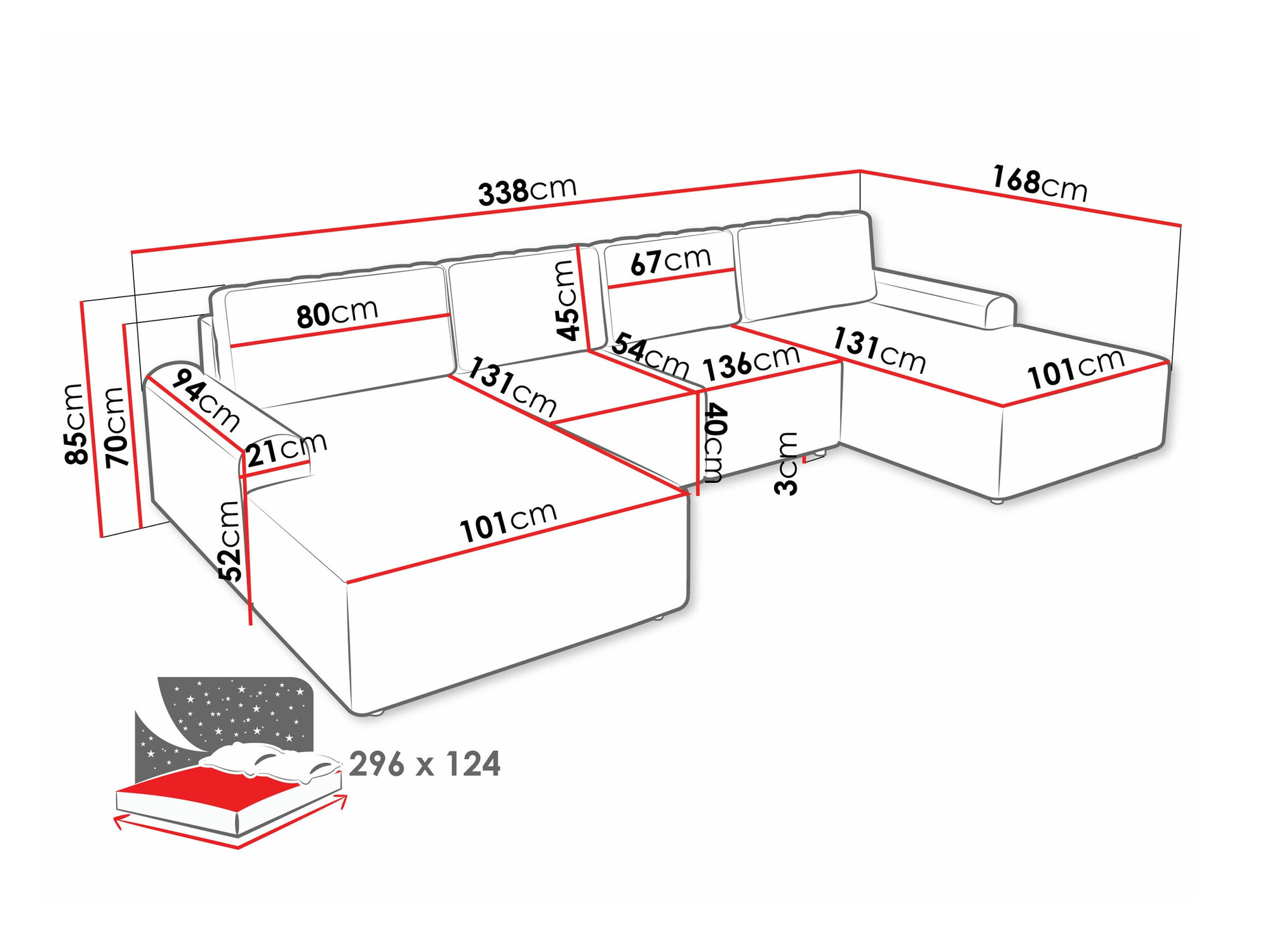 Γωνιακός Καναπές Stonecrest 106 (Sierra 748)