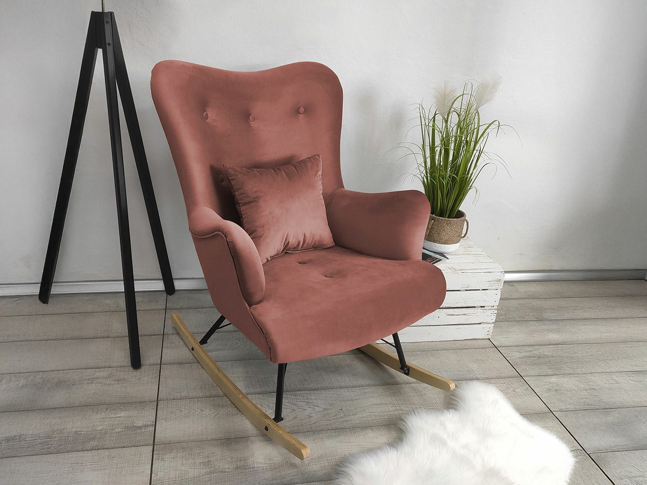 Κουνιστή καρέκλα Clovis 101 (Magic Velvet 2258)