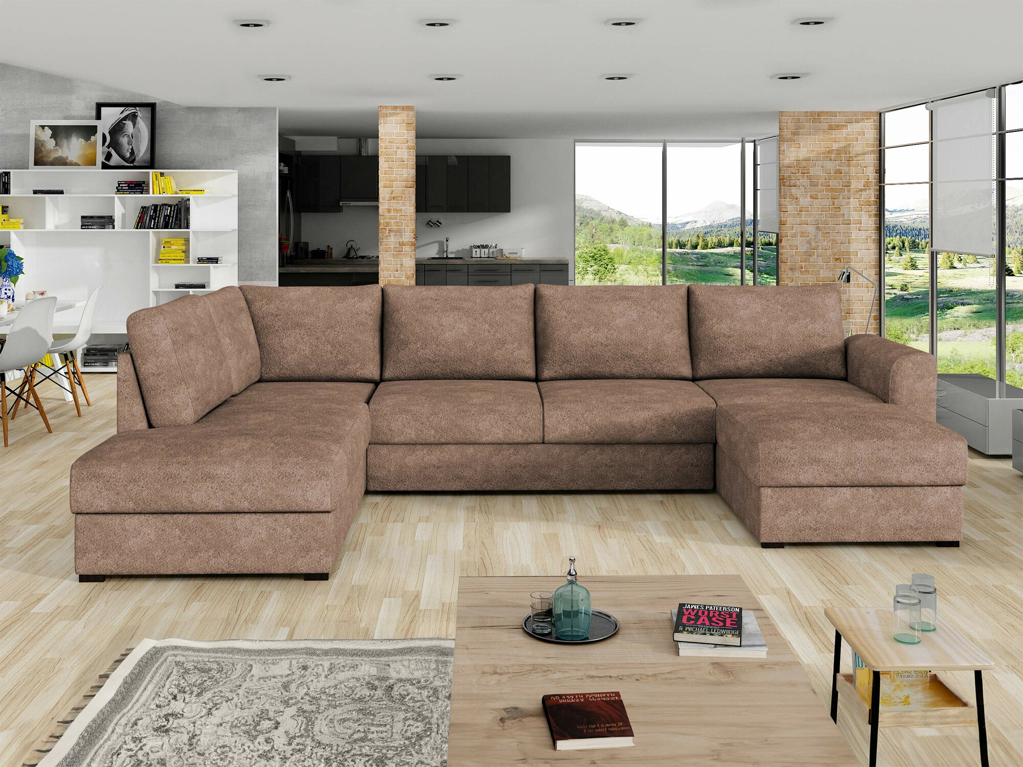 Γωνιακός Καναπές Comfivo Flumen (Coral 45)