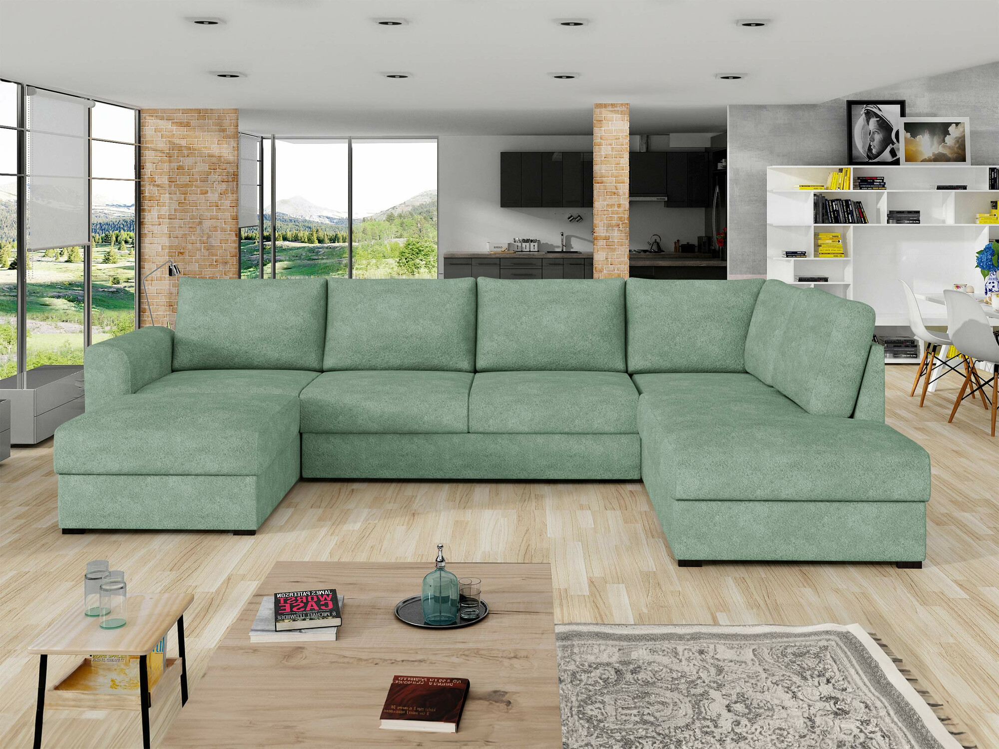 Γωνιακός Καναπές Comfivo Flumen (Coral 55)