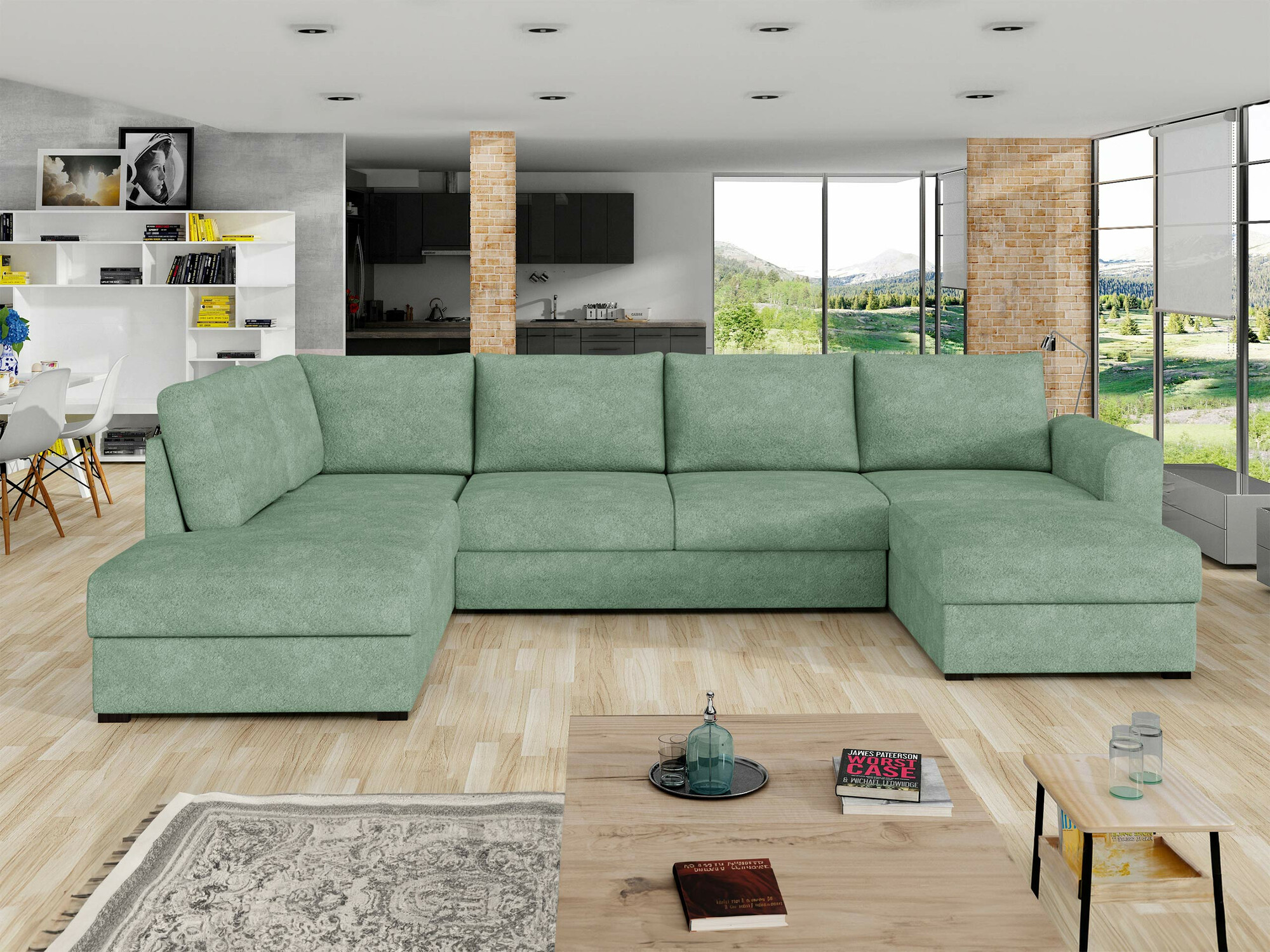 Γωνιακός Καναπές Comfivo Flumen (Coral 55)
