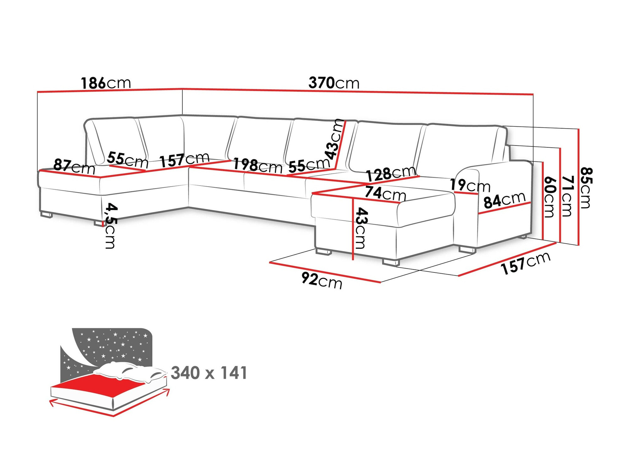 Γωνιακός Καναπές Comfivo Flumen I (Flow 06)
