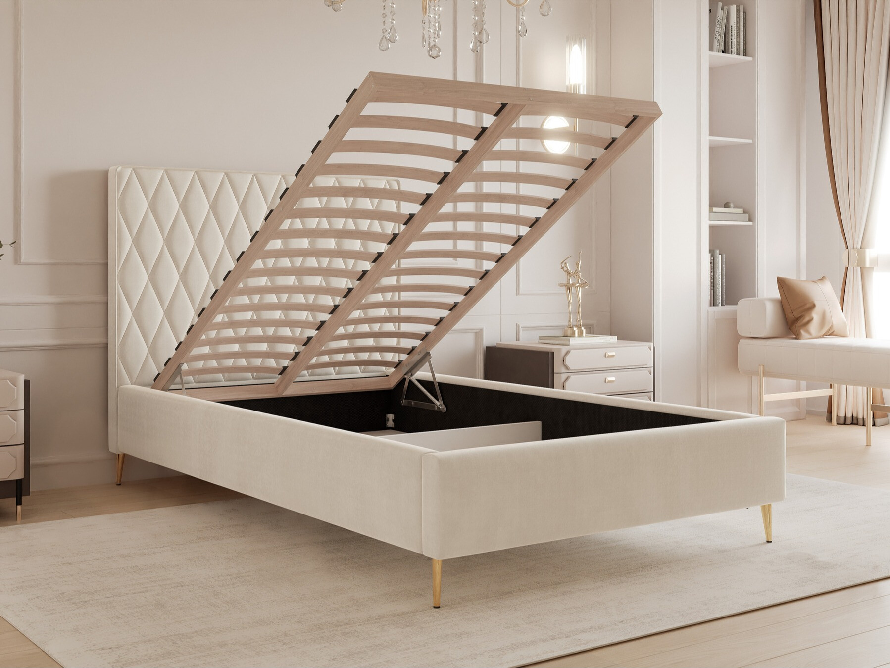 Κρεβάτι Martinez 108 (Magic Velvet 2219)