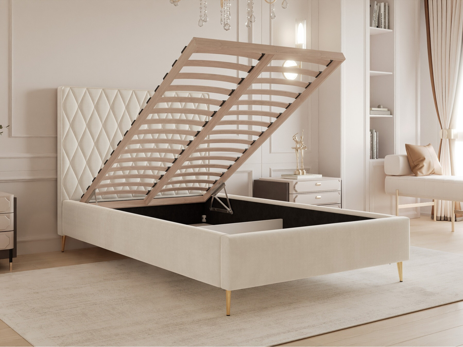 Κρεβάτι Martinez 108 (Magic Velvet 2256)