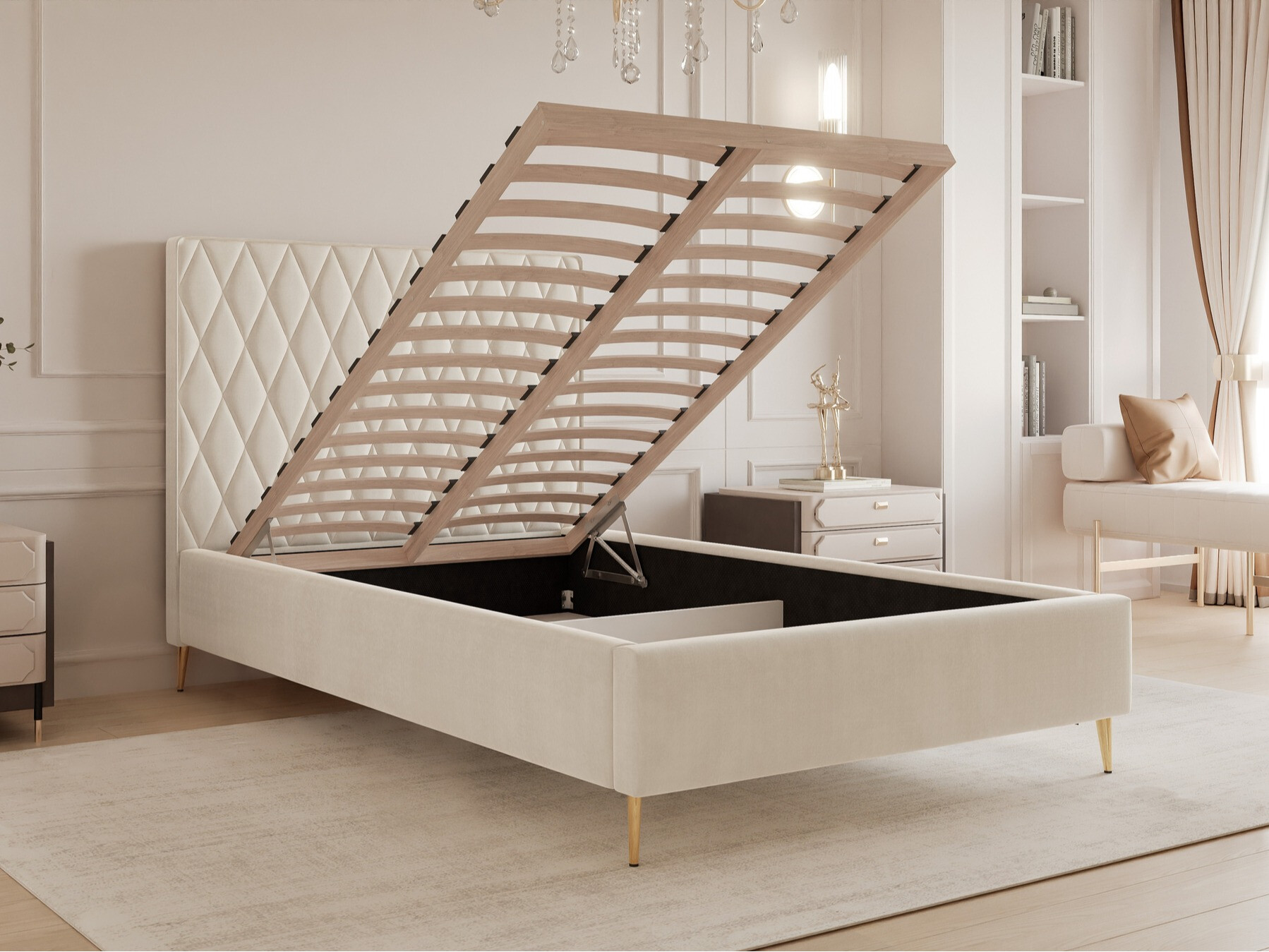 Κρεβάτι Martinez 108 (Magic Velvet 2240)