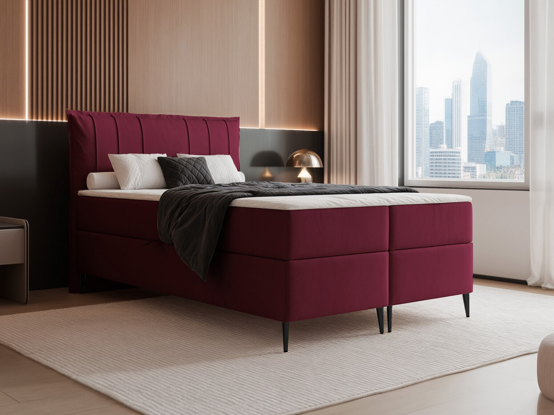 Κρεβάτι continental Martinez 105 (Magic Velvet 2229)