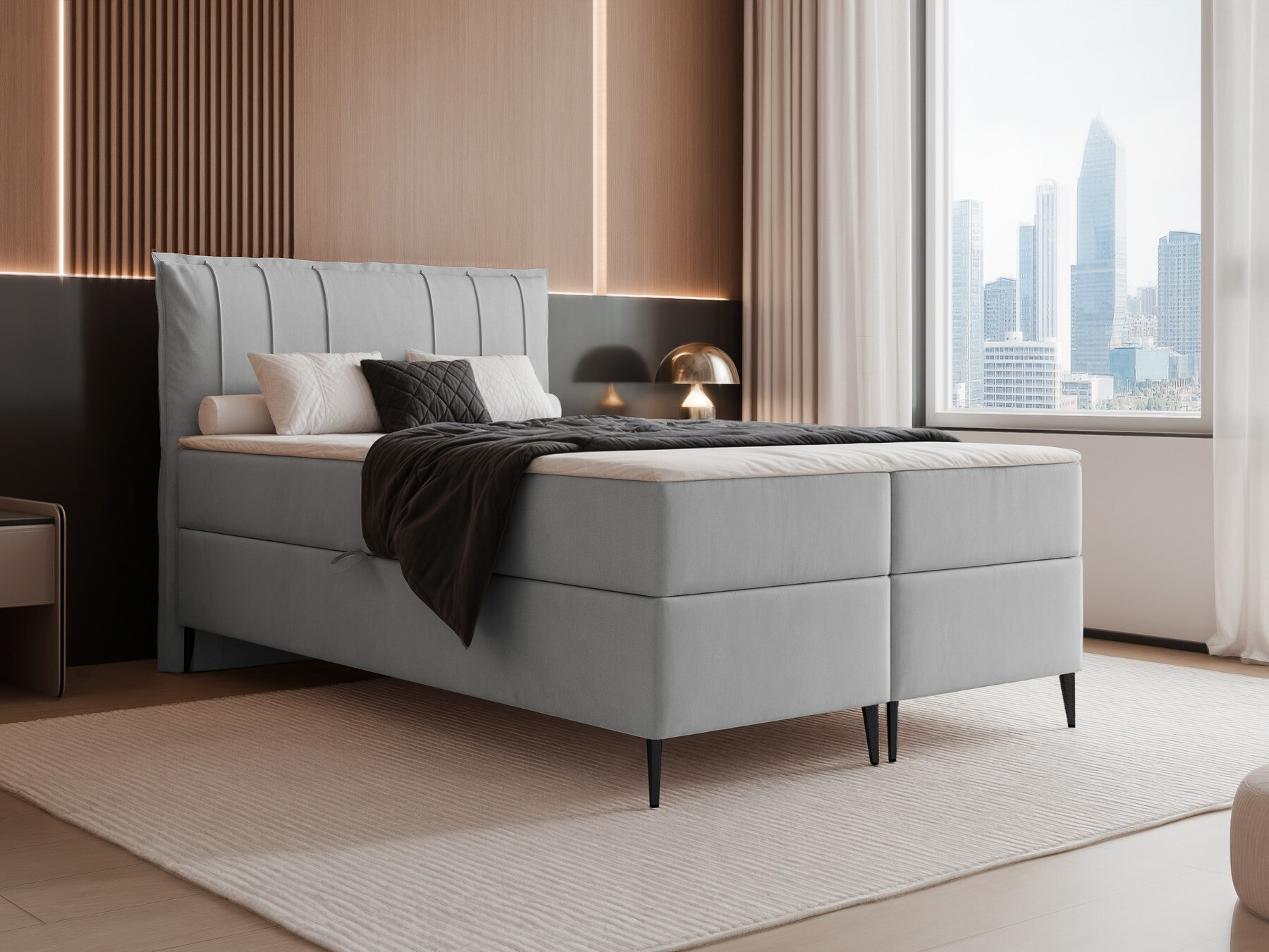 Κρεβάτι continental Martinez 105 (Magic Velvet 2240)