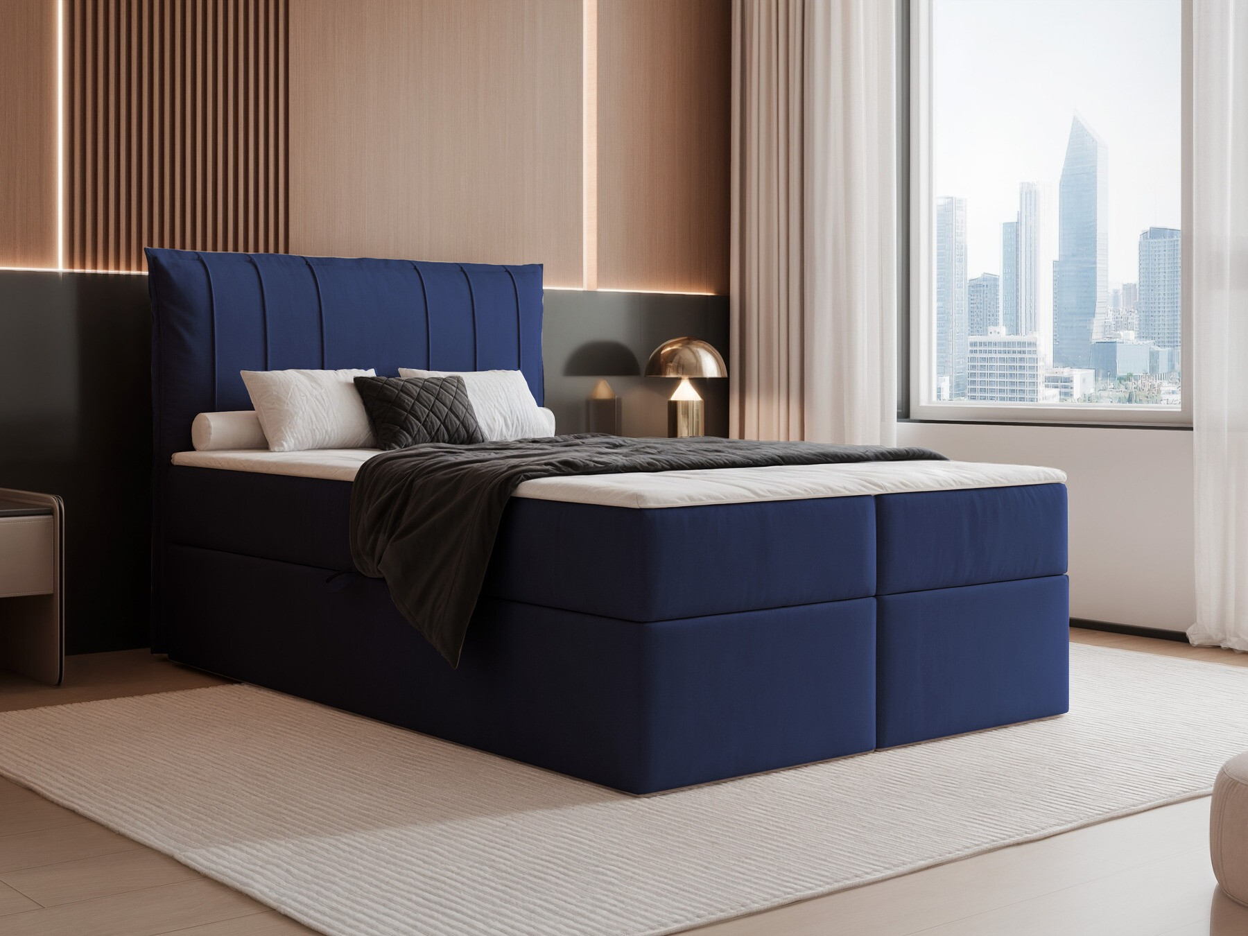 Κρεβάτι continental Martinez 107 (Magic Velvet 2216)
