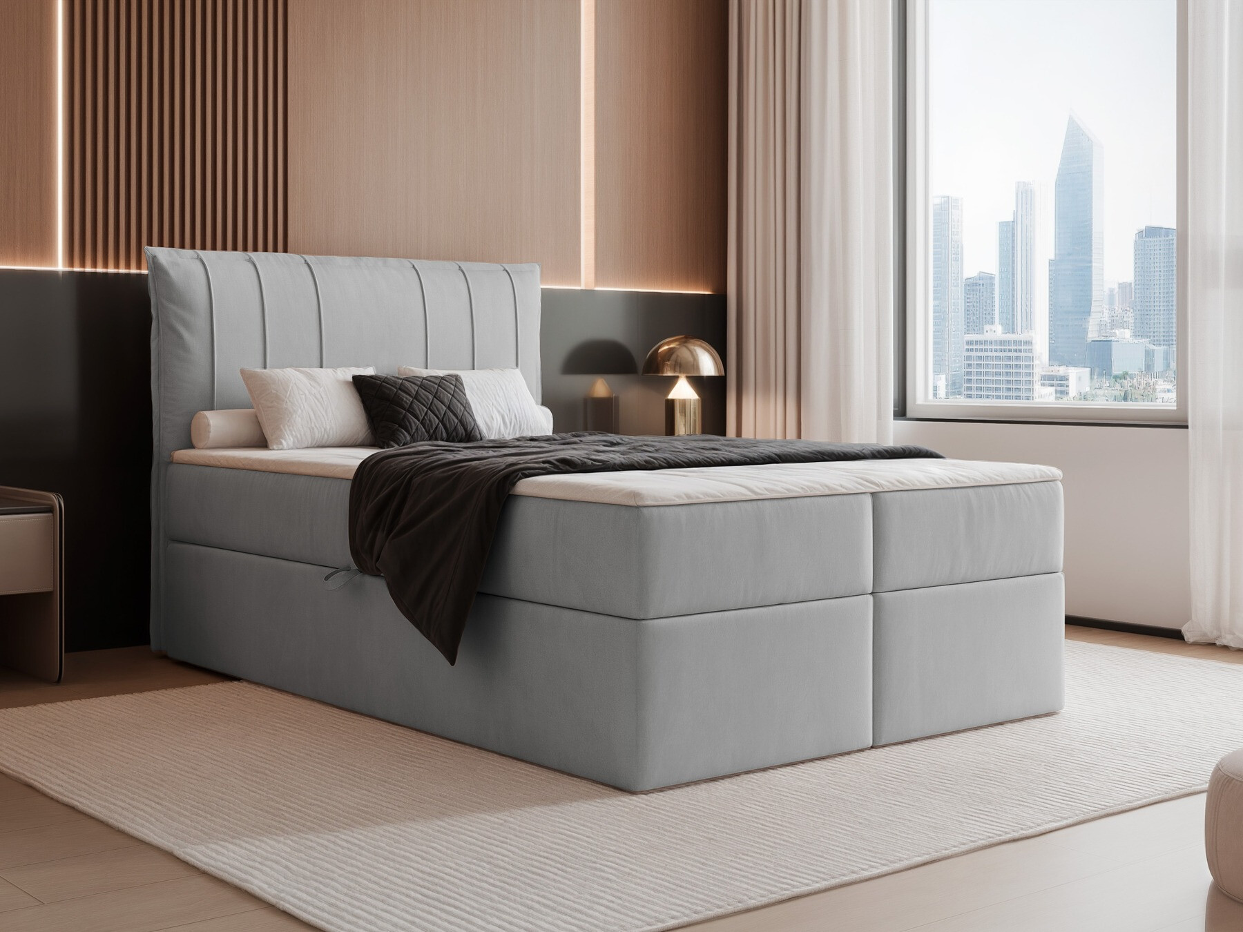 Κρεβάτι continental Martinez 107 (Magic Velvet 2240)