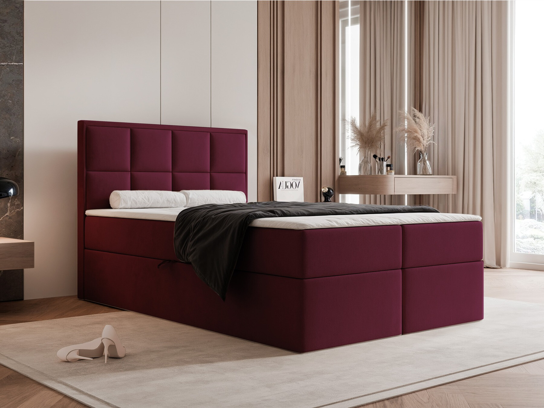Κρεβάτι continental Martinez 115 (Magic Velvet 2229)