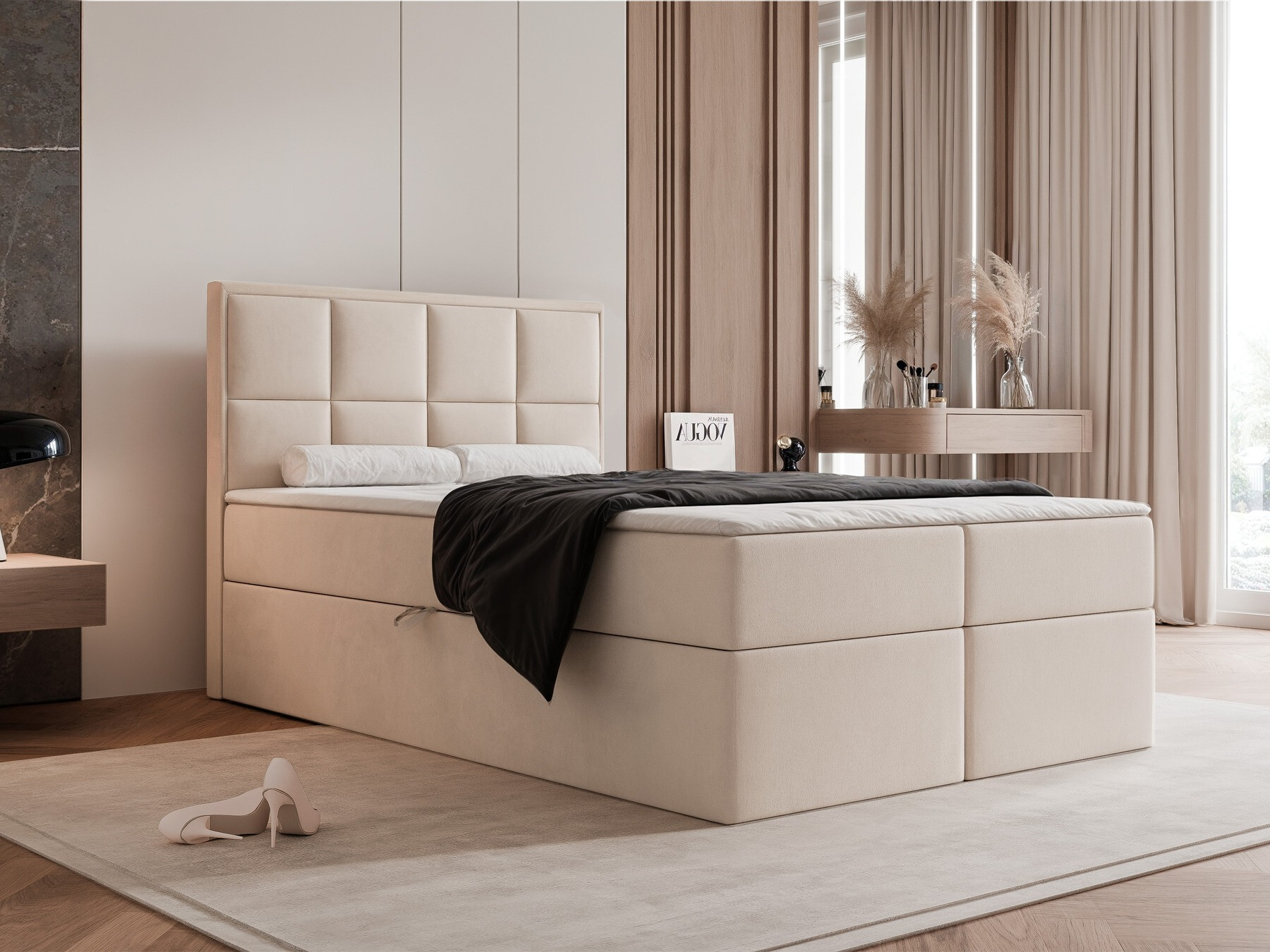 Κρεβάτι continental Martinez 115 (Magic Velvet 2256)