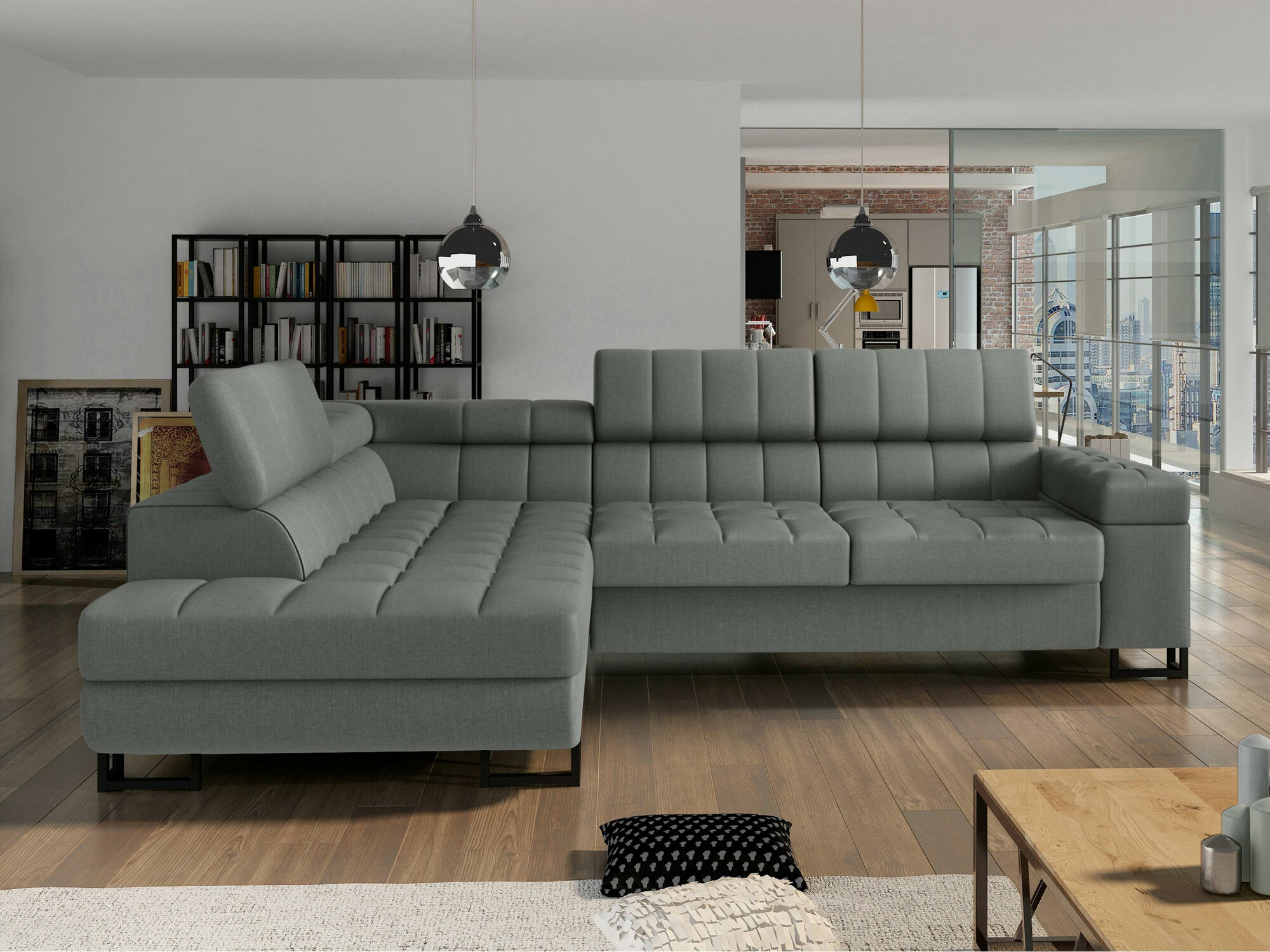 Γωνιακός Καναπές Comfivo Anima (Magic Velvet 2217)