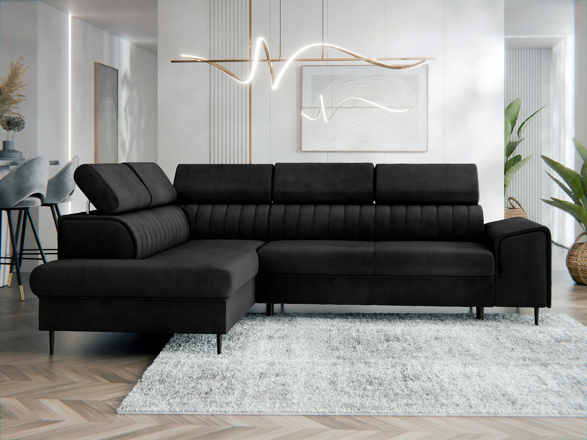 Γωνιακός Καναπές Comfivo Universum (Magic Velvet 2219)