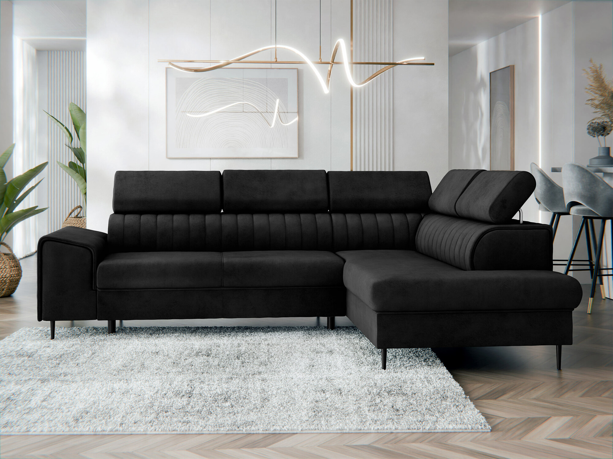 Γωνιακός Καναπές Comfivo Universum (Magic Velvet 2219)