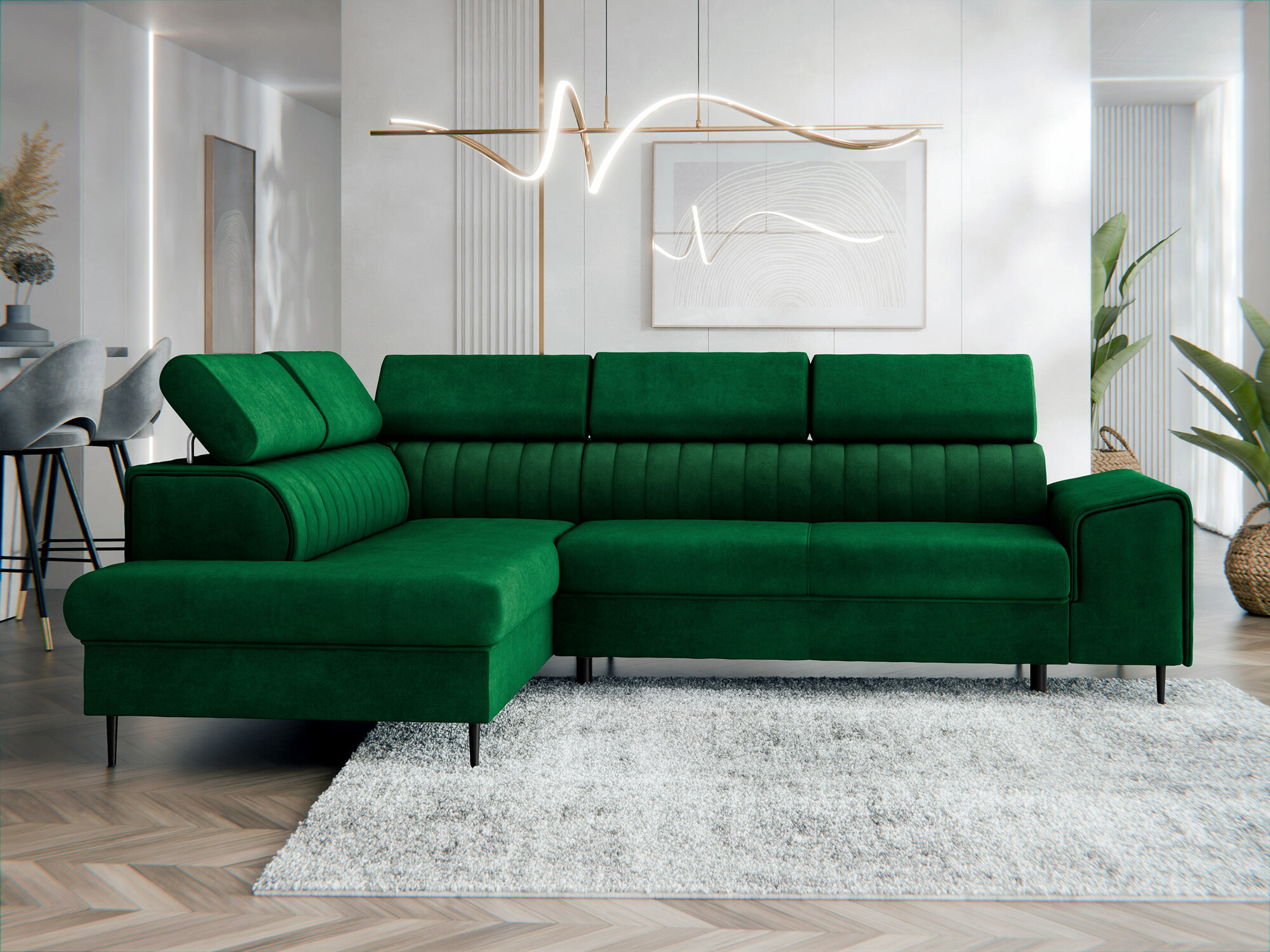 Γωνιακός Καναπές Comfivo Universum (Magic Velvet 2225)