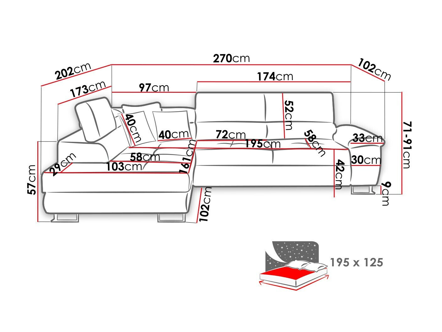 Γωνιακός Καναπές Comfivo Ruta II (Kronos 19)
