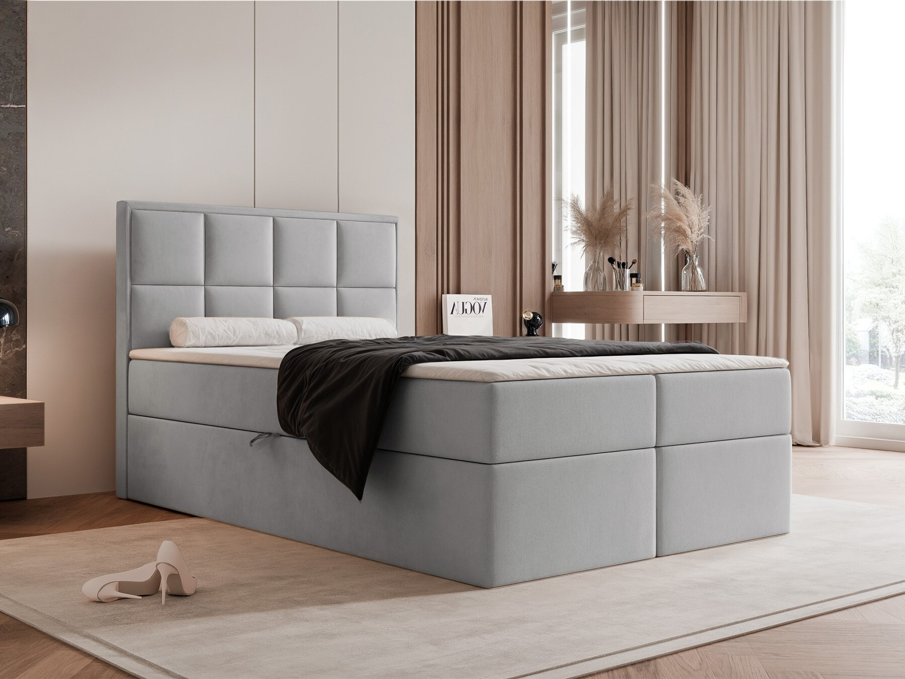 Κρεβάτι continental Martinez 115 (Magic Velvet 2240)
