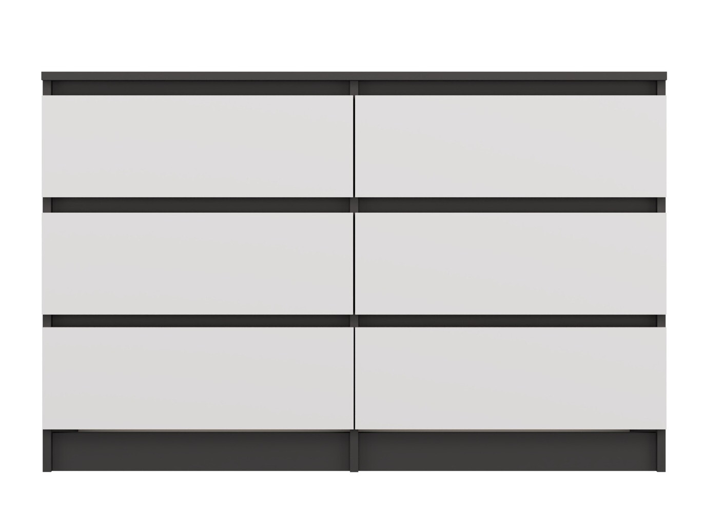 Συρταριέρα Elbvelu 103 (Ανθρακί + Άσπρο)