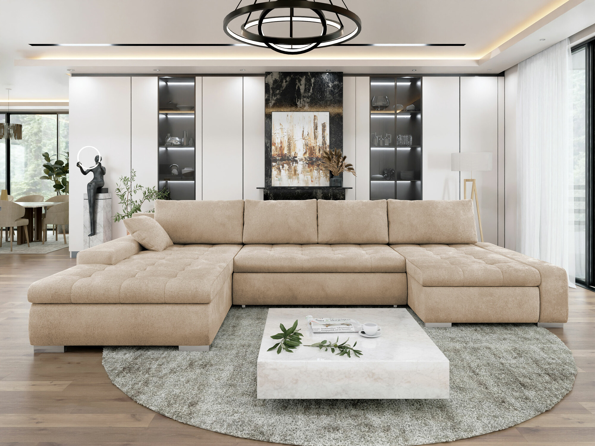 Γωνιακός Καναπές Comfivo Oliva (Clara 215.03)