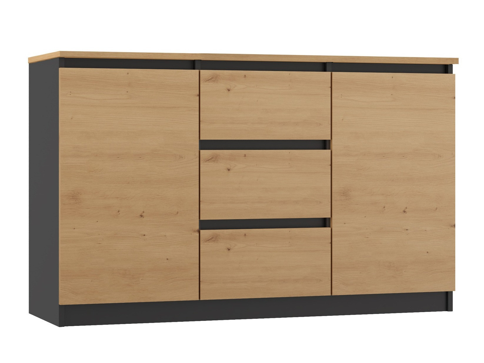 Συρταριέρα Elbvelu 112 (Artisan βελανιδιά + Ανθρακί)
