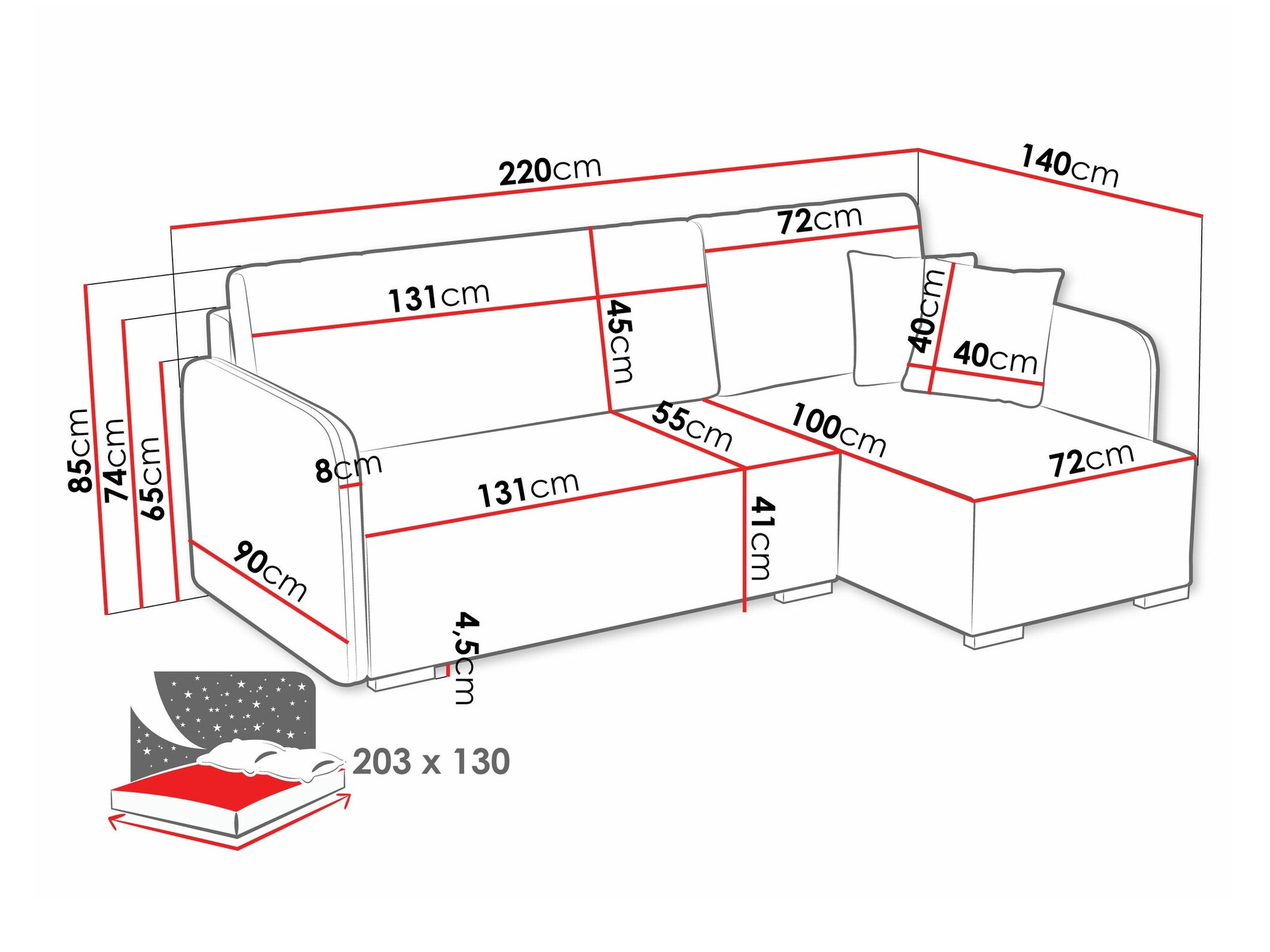 Γωνιακός Καναπές Columbus 245 (Velo 621)