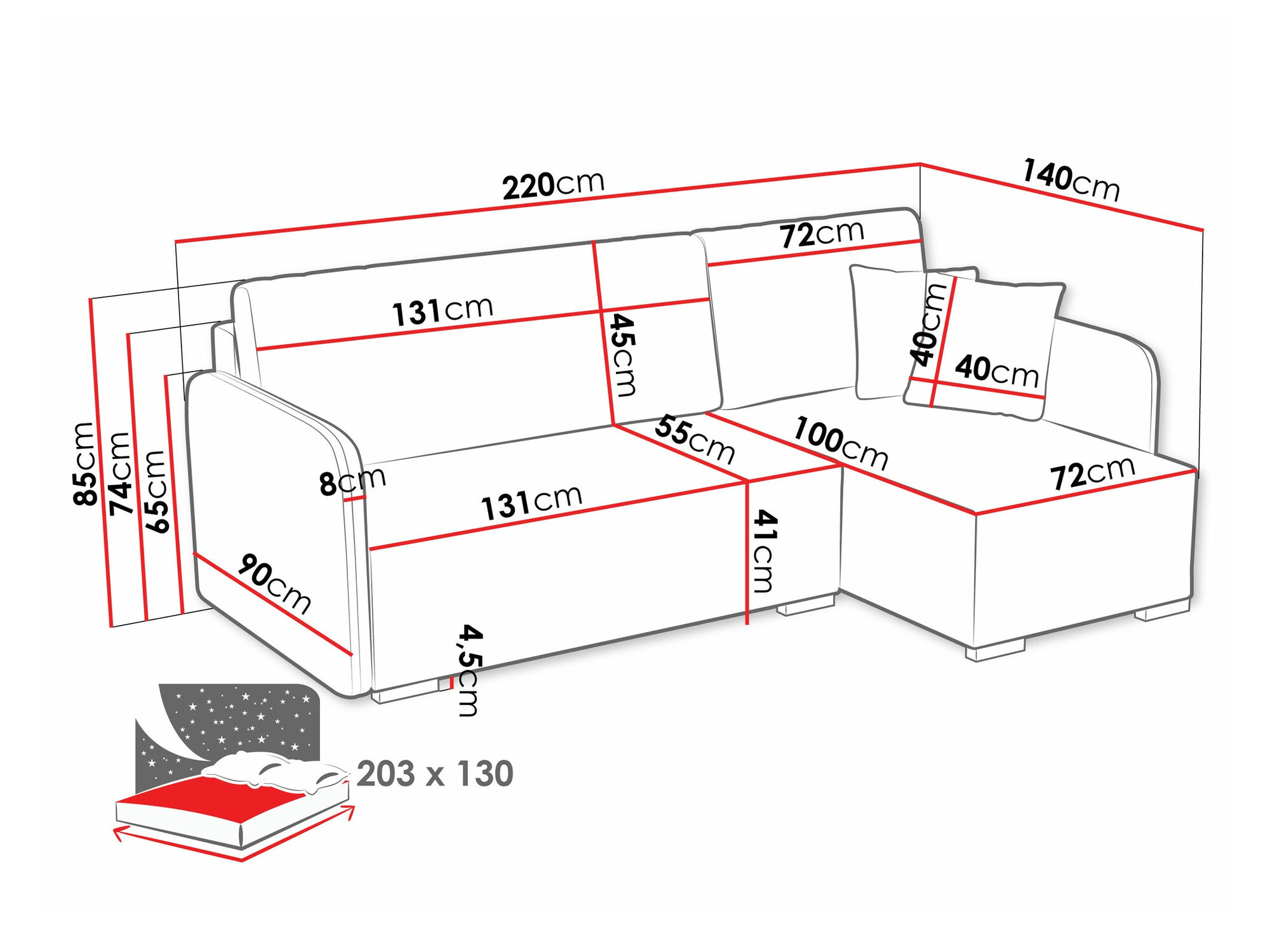 Γωνιακός Καναπές Columbus 245 (Velo 633)