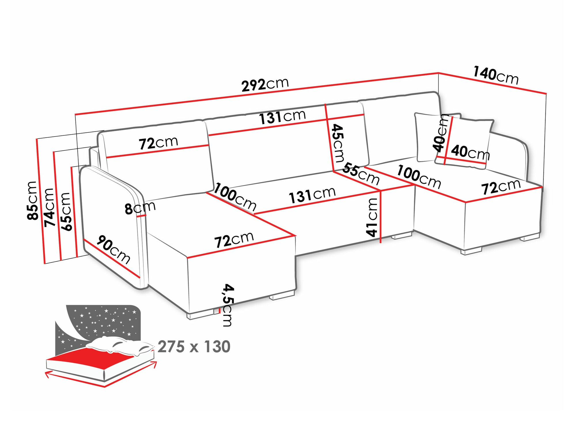 Γωνιακός Καναπές Columbus 246 (Velo 623)