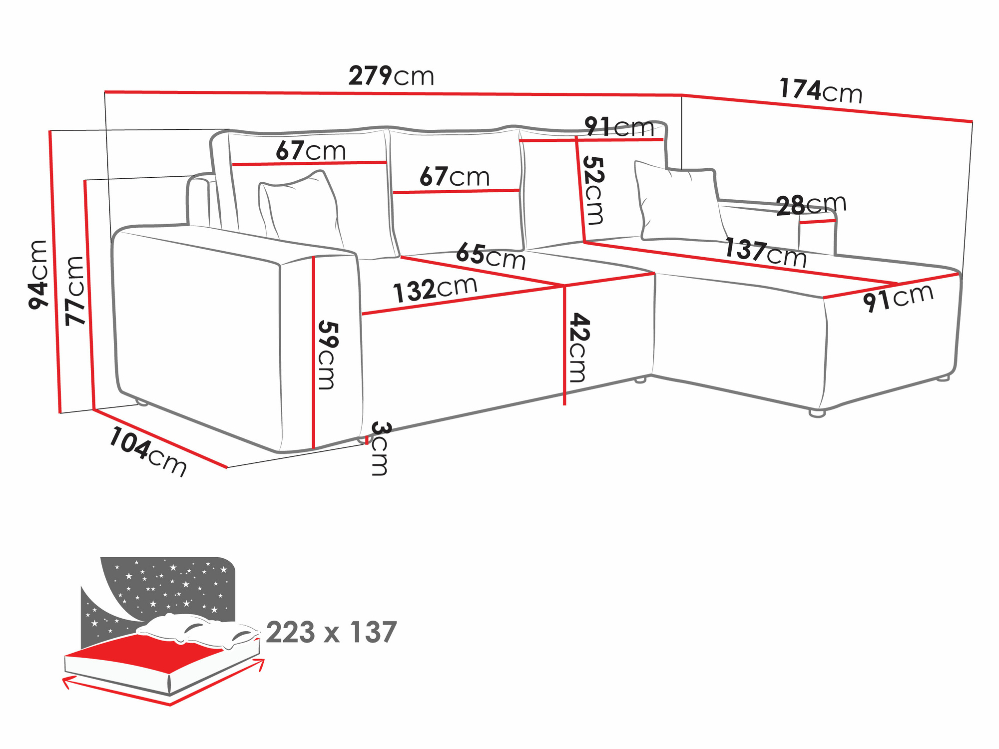 Γωνιακός Καναπές Clovis 108 (Poso 14)
